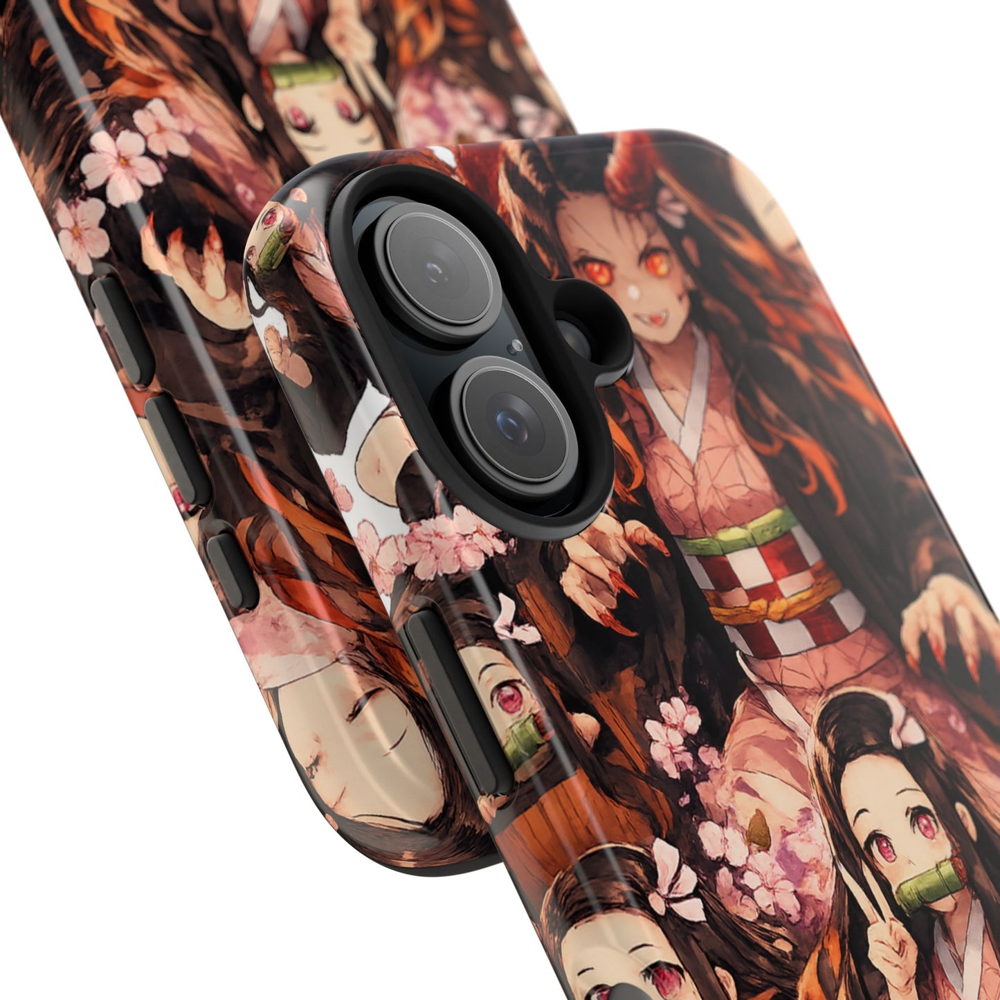 Phone Case — Nezuko Kamado Floral Tough Phone Case