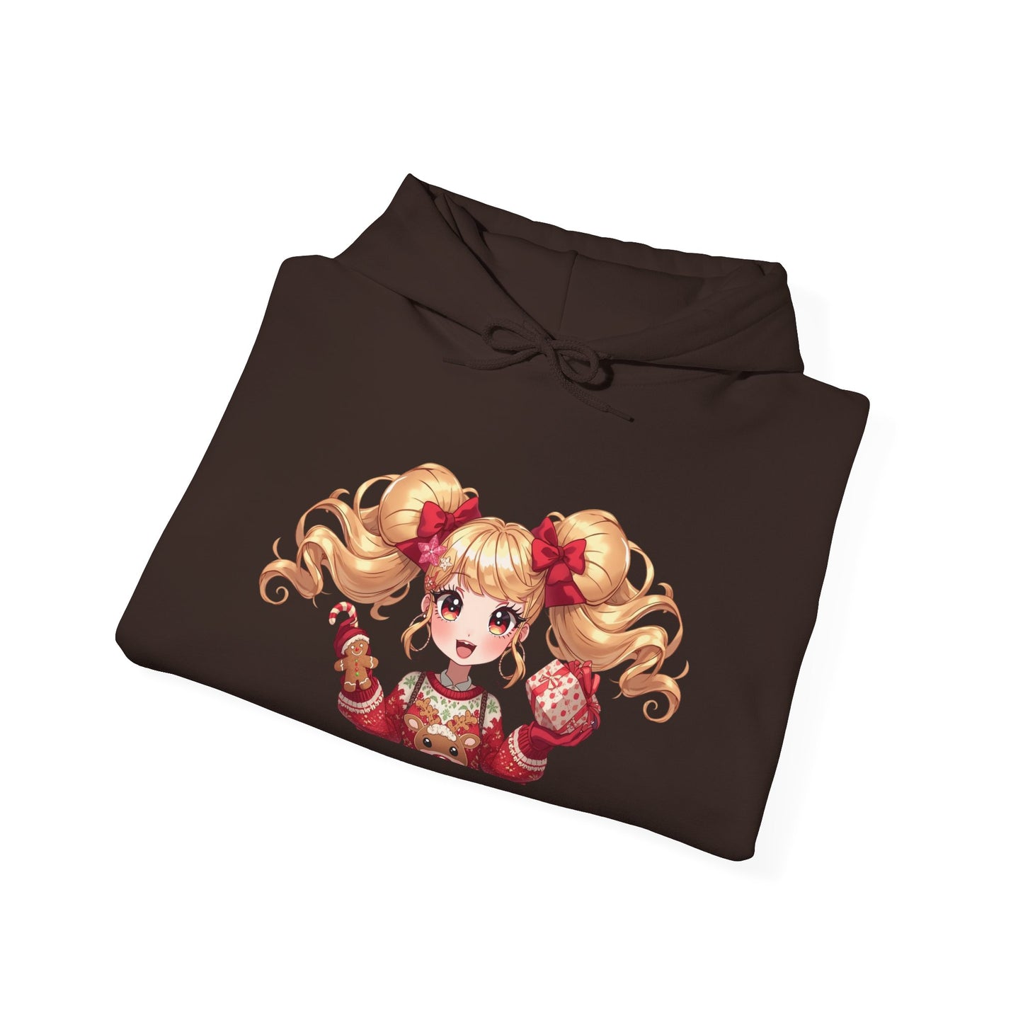 Cherie Kawaii Character Hoodie – Cute Anime Girl & Heart Bow Design