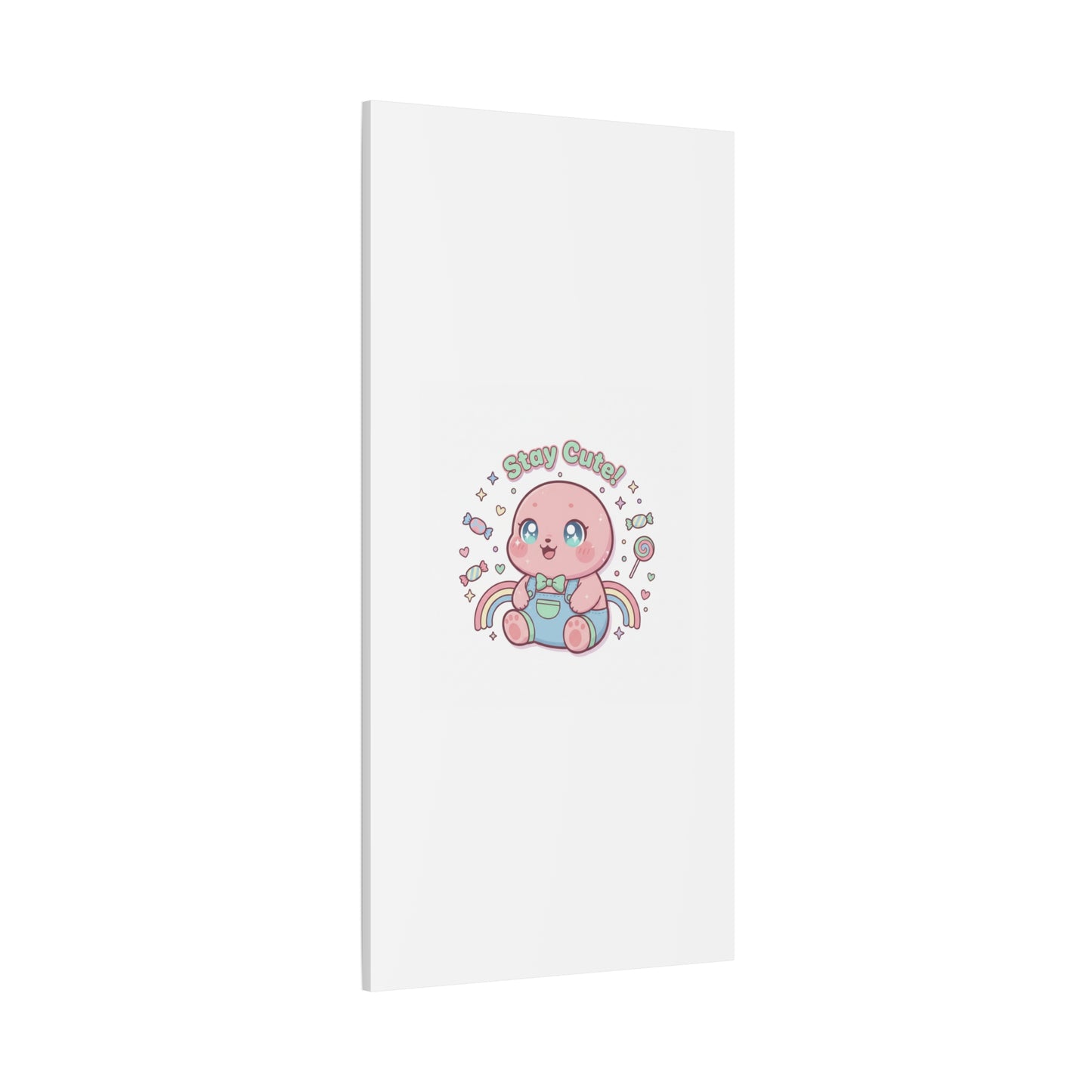 Stay Cute Kawaii Octopus Canvas | Cutecore Pastel, Candy kawaii art