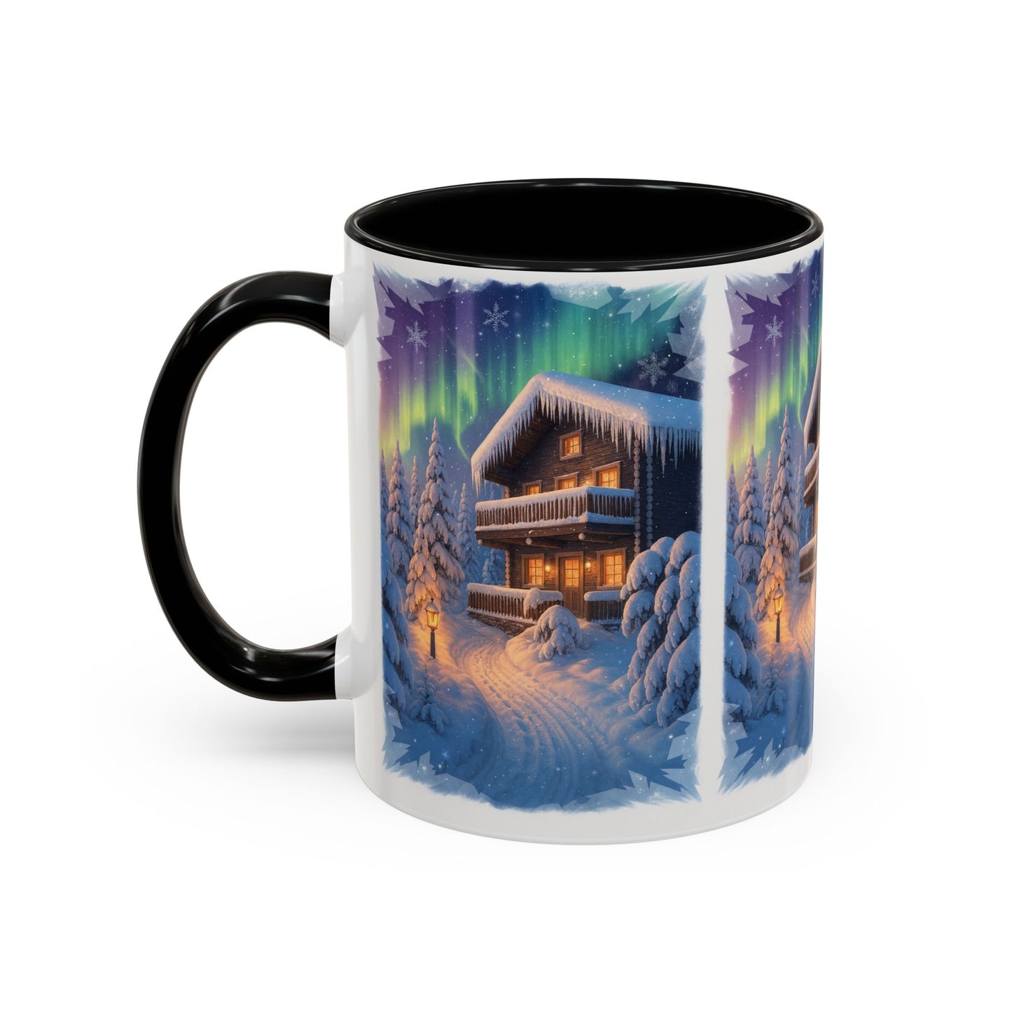 Northern Lights Cabin Mug | Accent Coffee Mug