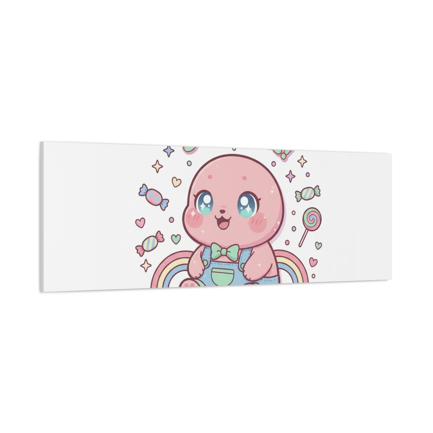 Stay Cute Kawaii Octopus Canvas | Cutecore Pastel, Candy kawaii art