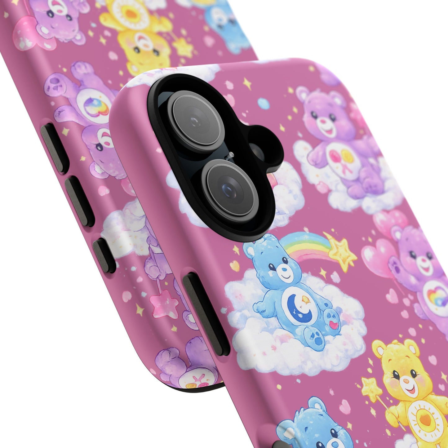 Cute Care Bears Tough Phone Case – Colorful Cloud Pattern, 'Tough Cases'