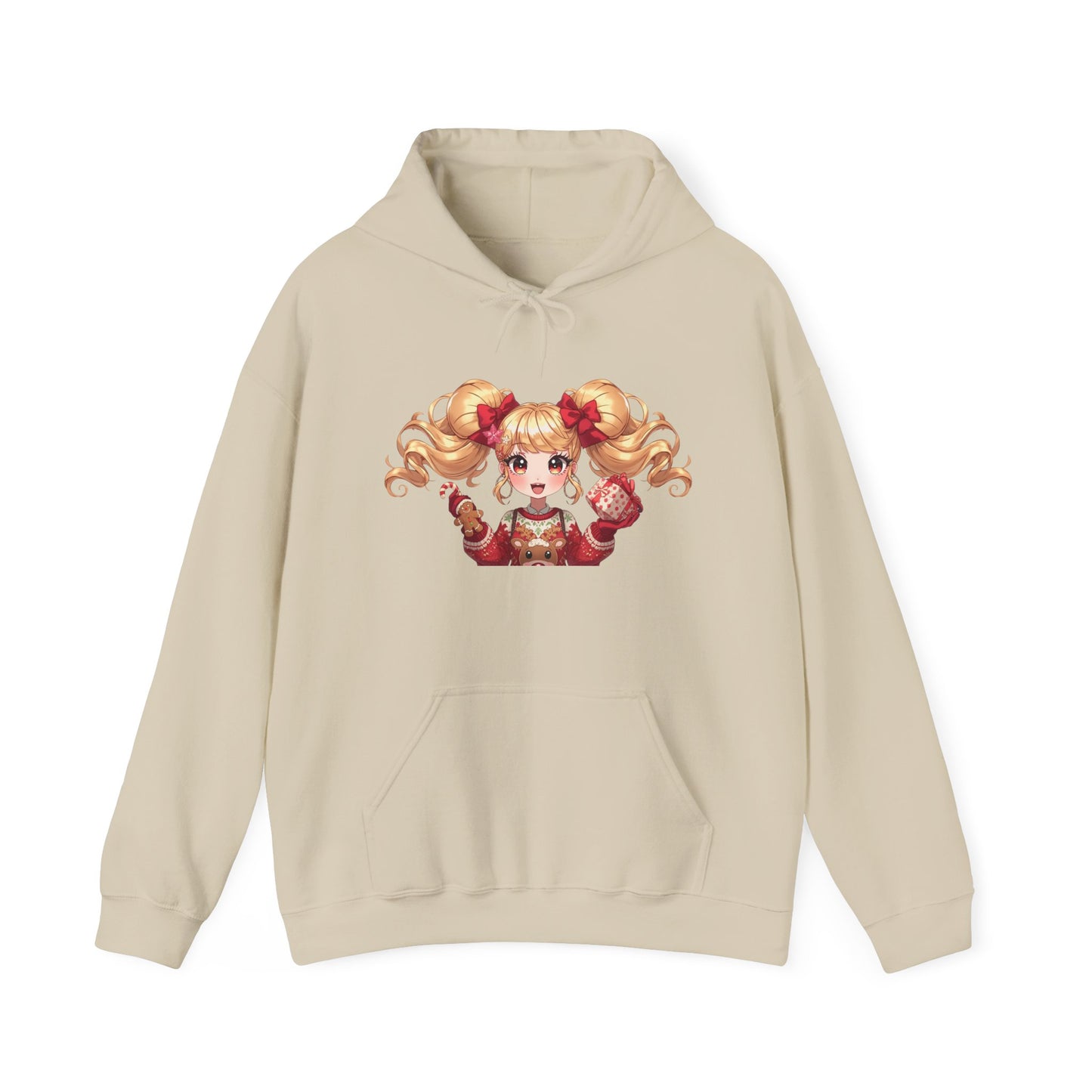 Cherie Kawaii Character Hoodie – Cute Anime Girl & Heart Bow Design