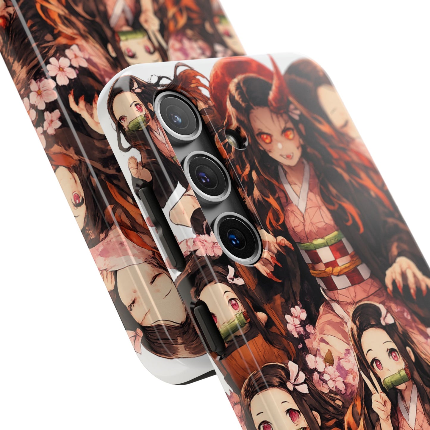 Phone Case — Nezuko Kamado Floral Tough Phone Case