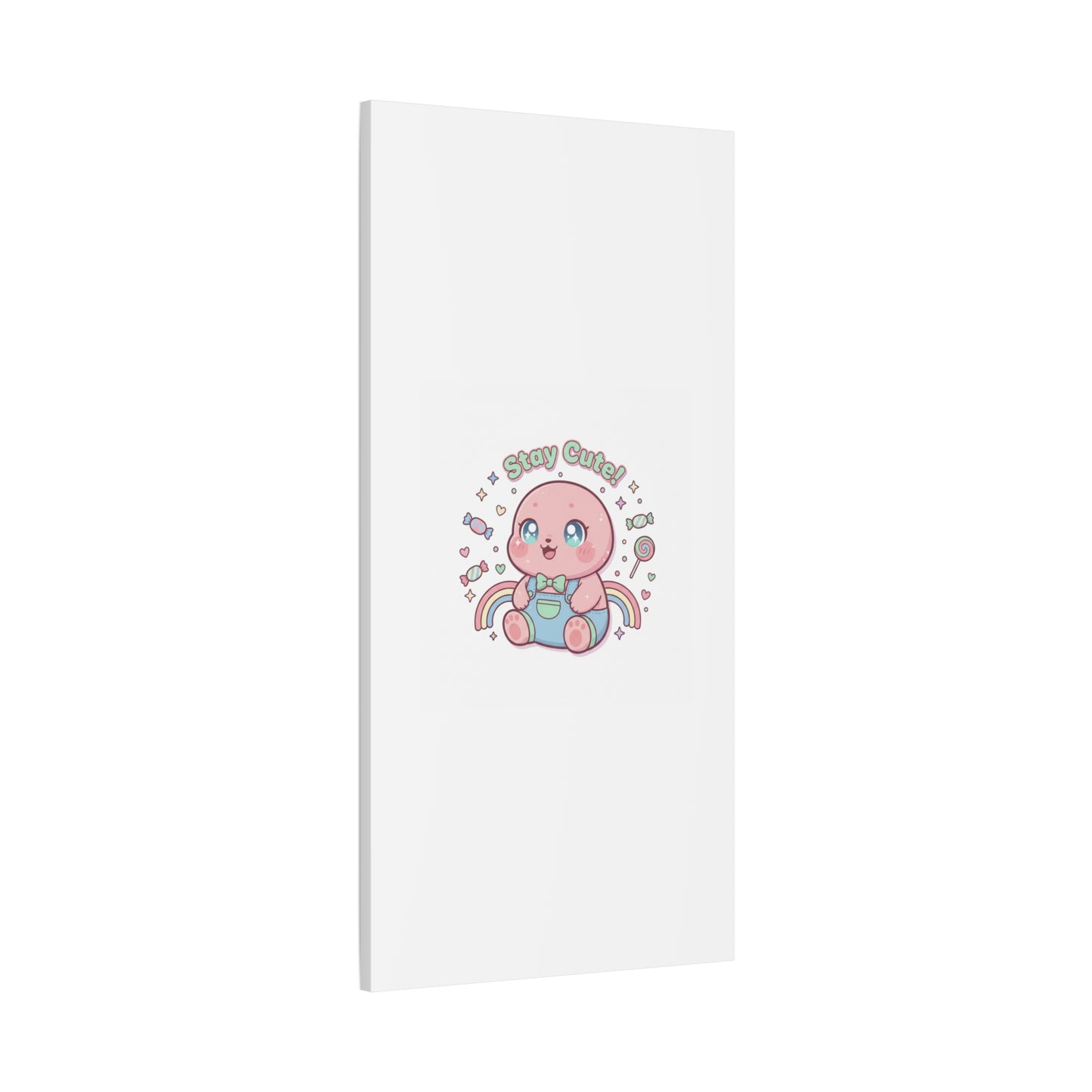 Stay Cute Kawaii Octopus Canvas | Cutecore Pastel, Candy kawaii art