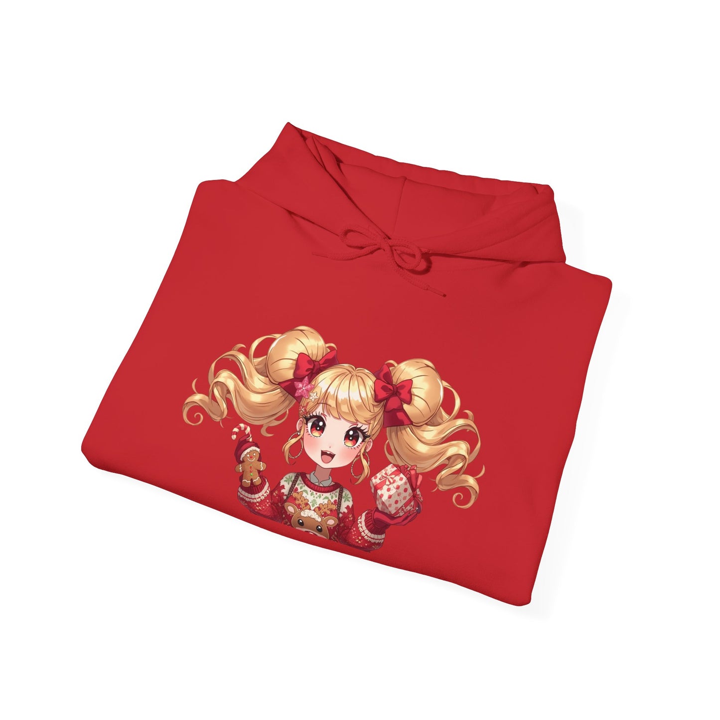 Cherie Kawaii Character Hoodie – Cute Anime Girl & Heart Bow Design