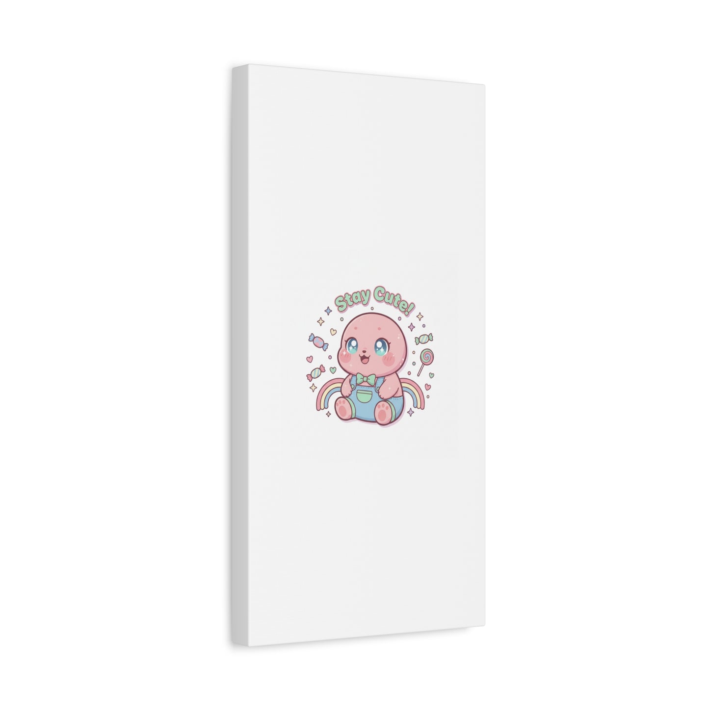 Stay Cute Kawaii Octopus Canvas | Cutecore Pastel, Candy kawaii art