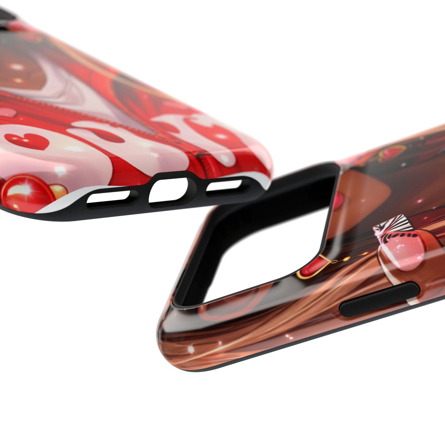 Love Phone Case — Red Heart Jacket Impact-Resistant Case