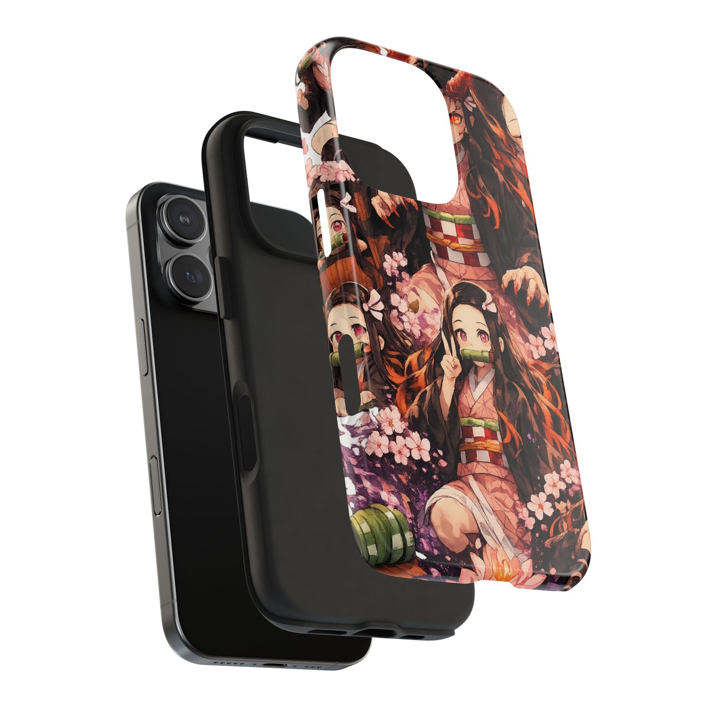 Phone Case — Nezuko Kamado Floral Tough Phone Case