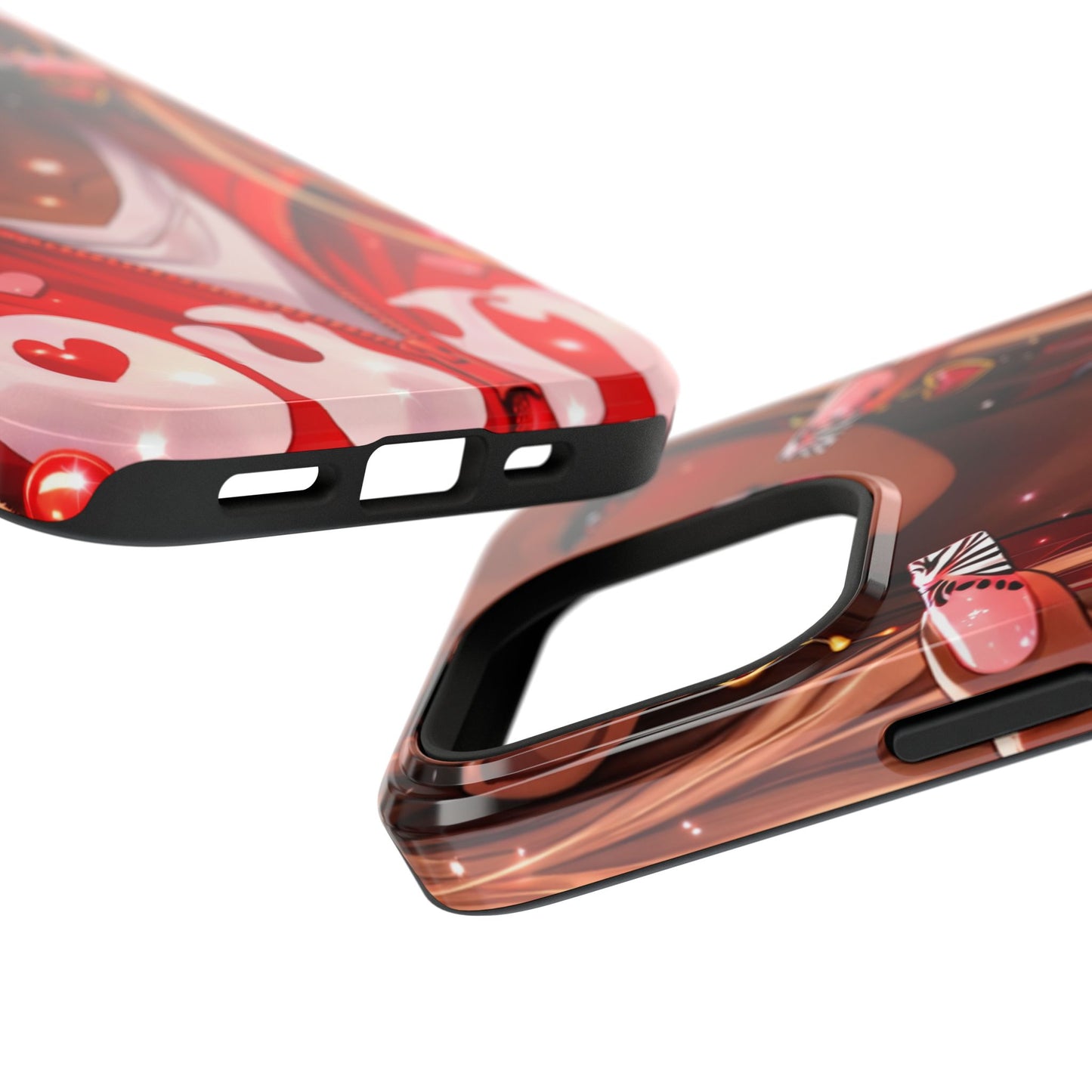 Love Phone Case — Red Heart Jacket Impact-Resistant Case