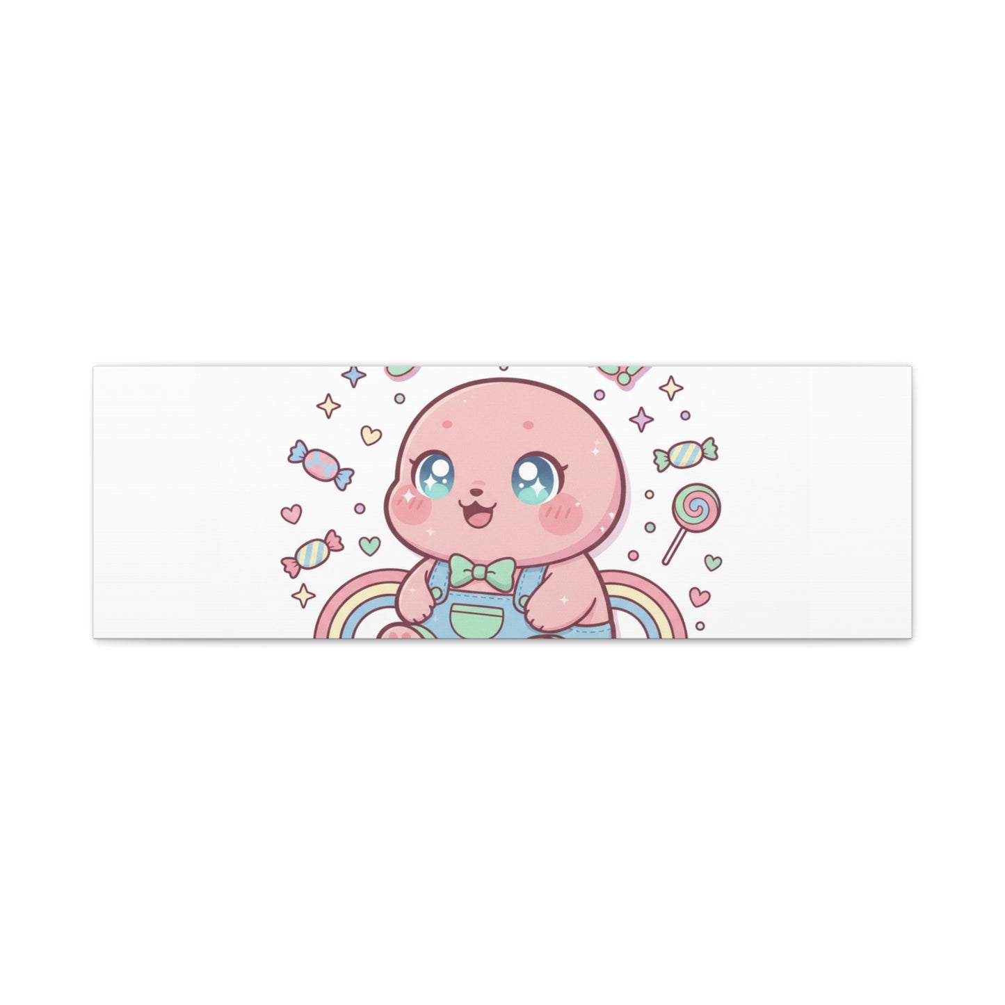 Stay Cute Kawaii Octopus Canvas | Cutecore Pastel, Candy kawaii art