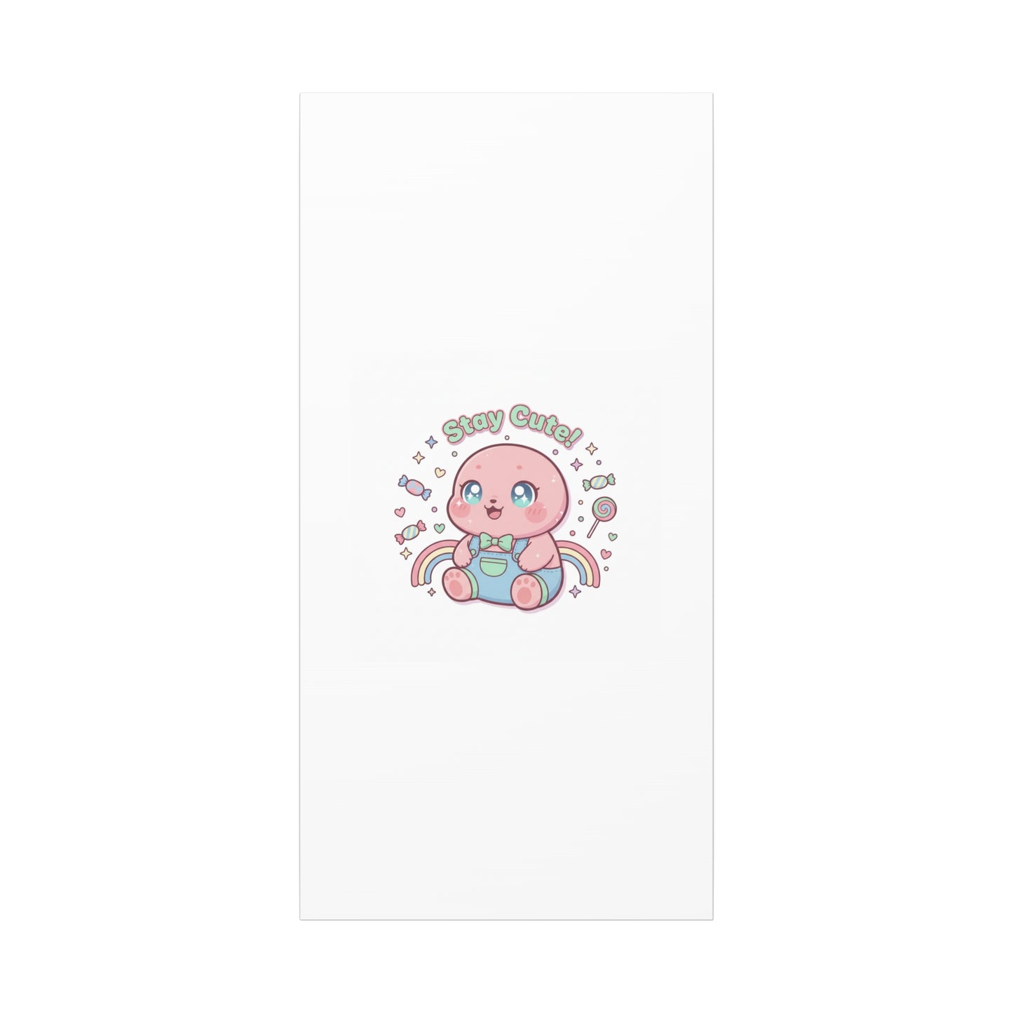 Stay Cute Kawaii Octopus Canvas | Cutecore Pastel, Candy kawaii art