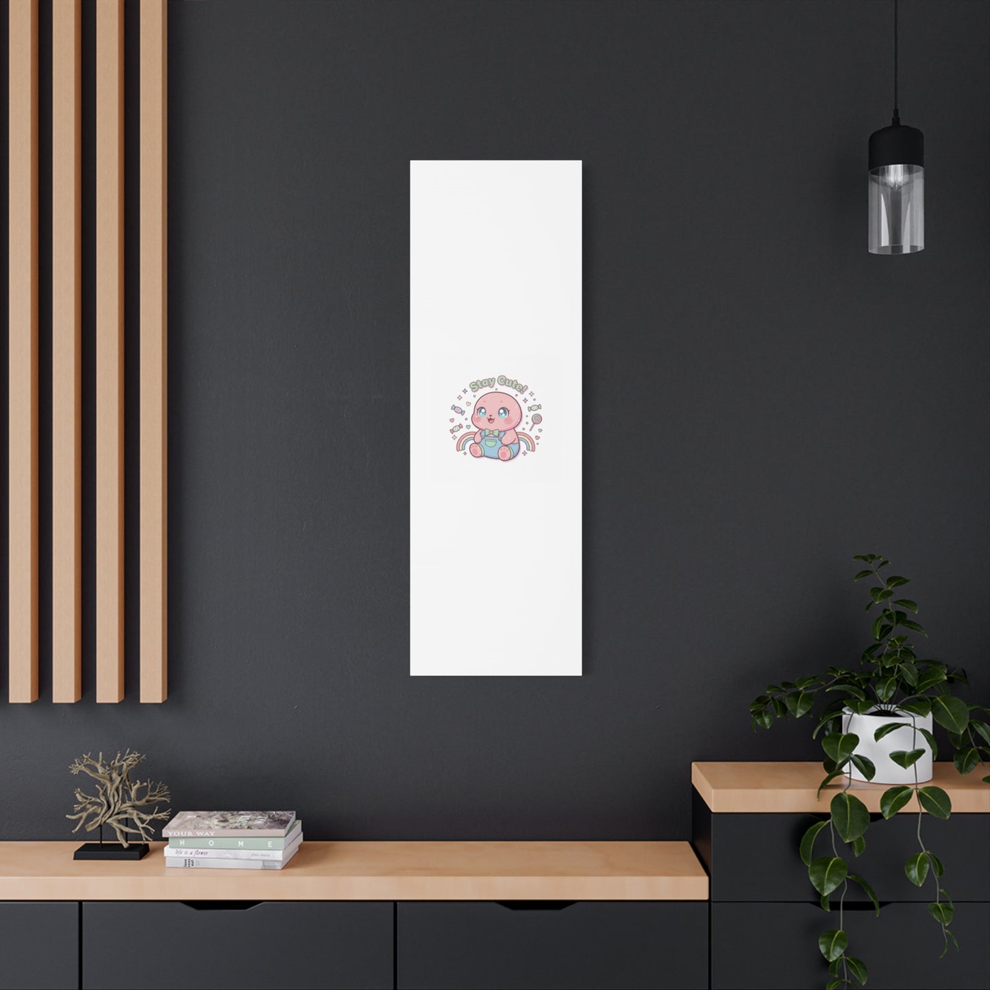 Stay Cute Kawaii Octopus Canvas | Cutecore Pastel, Candy kawaii art