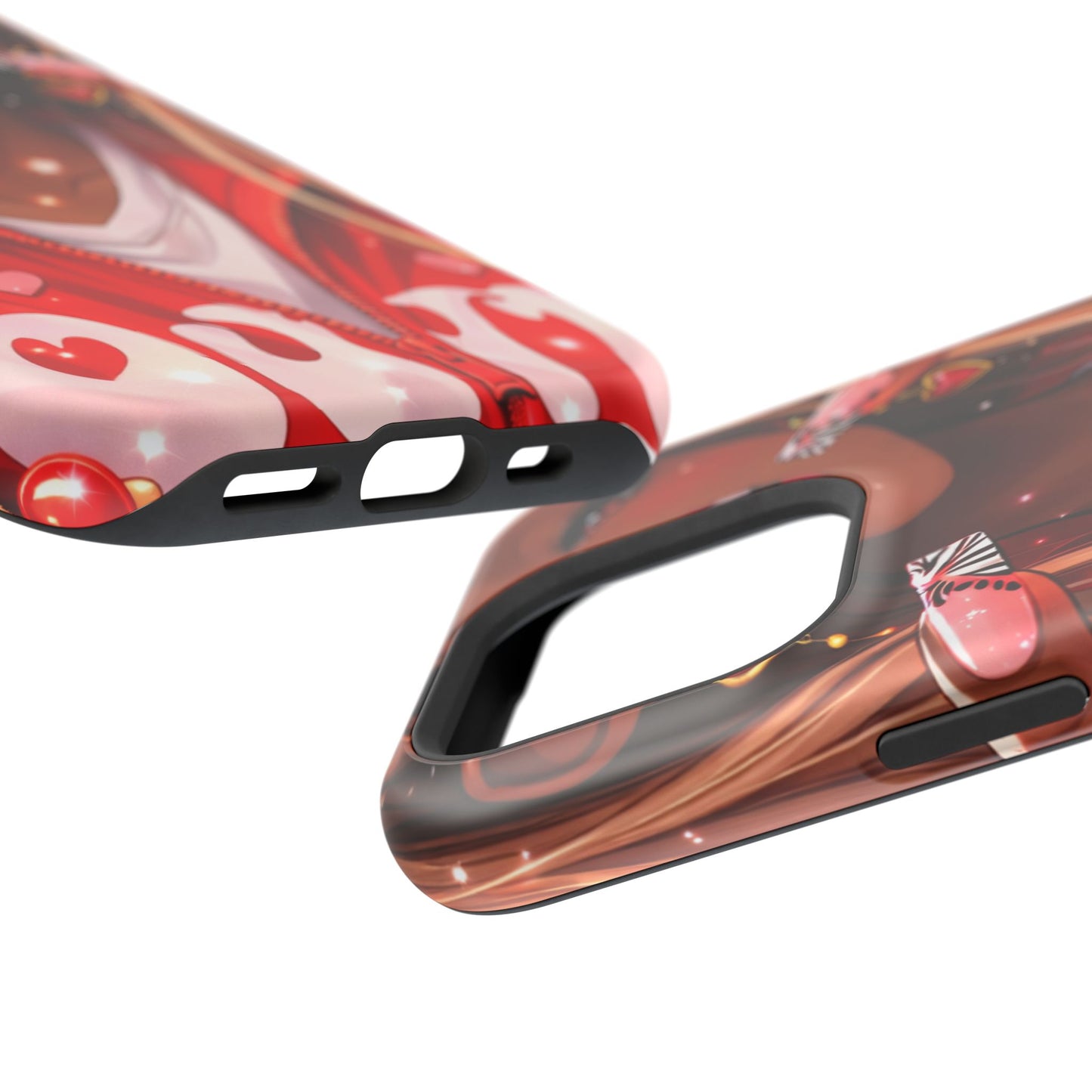 Love Phone Case — Red Heart Jacket Impact-Resistant Case