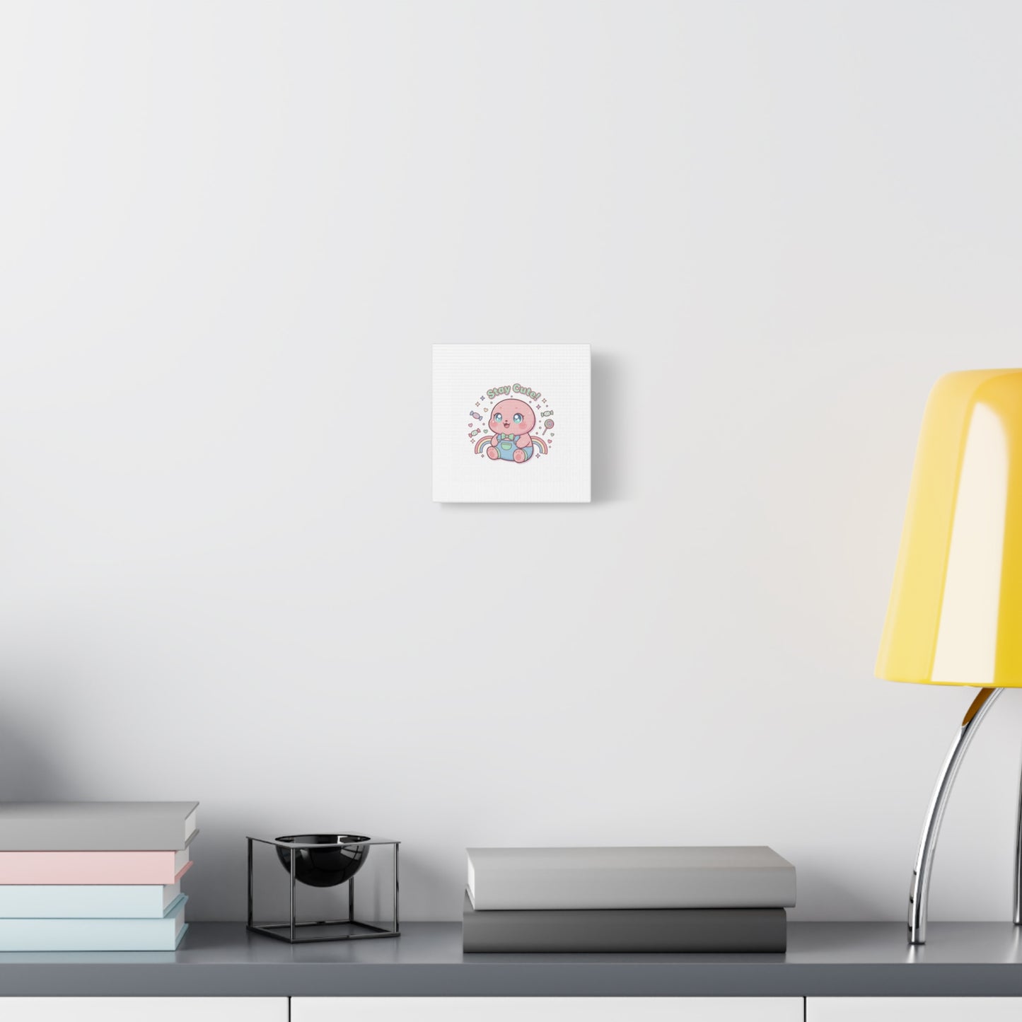 Stay Cute Kawaii Octopus Canvas | Cutecore Pastel, Candy kawaii art