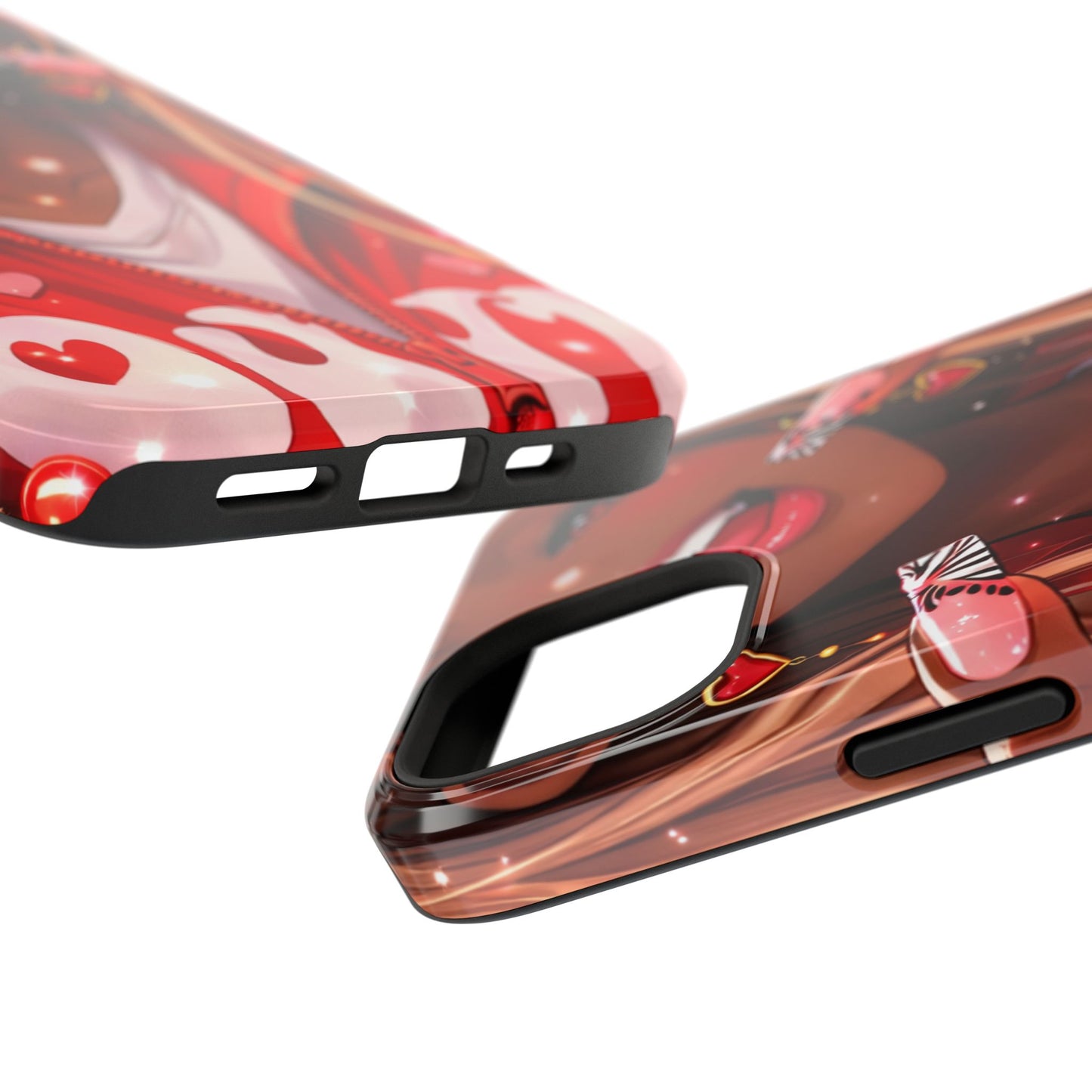 Love Phone Case — Red Heart Jacket Impact-Resistant Case