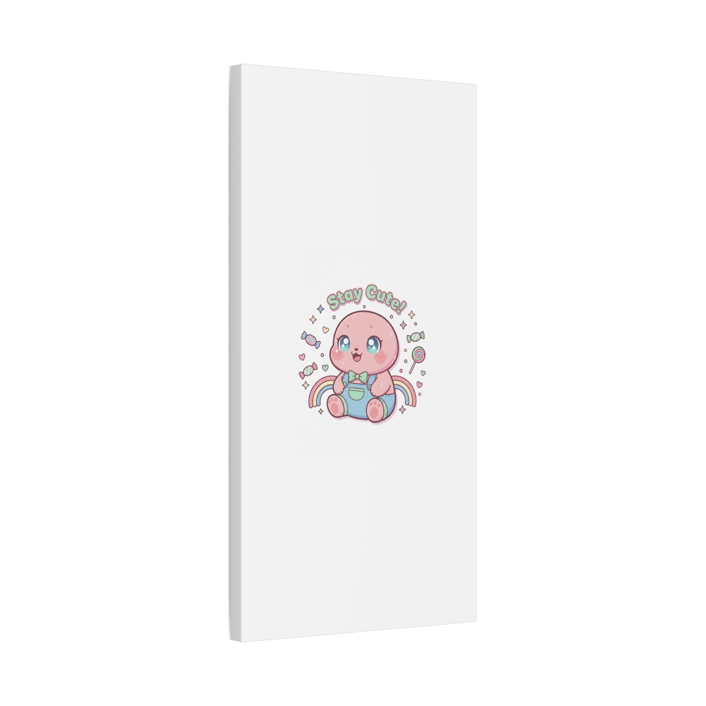 Stay Cute Kawaii Octopus Canvas | Cutecore Pastel, Candy kawaii art
