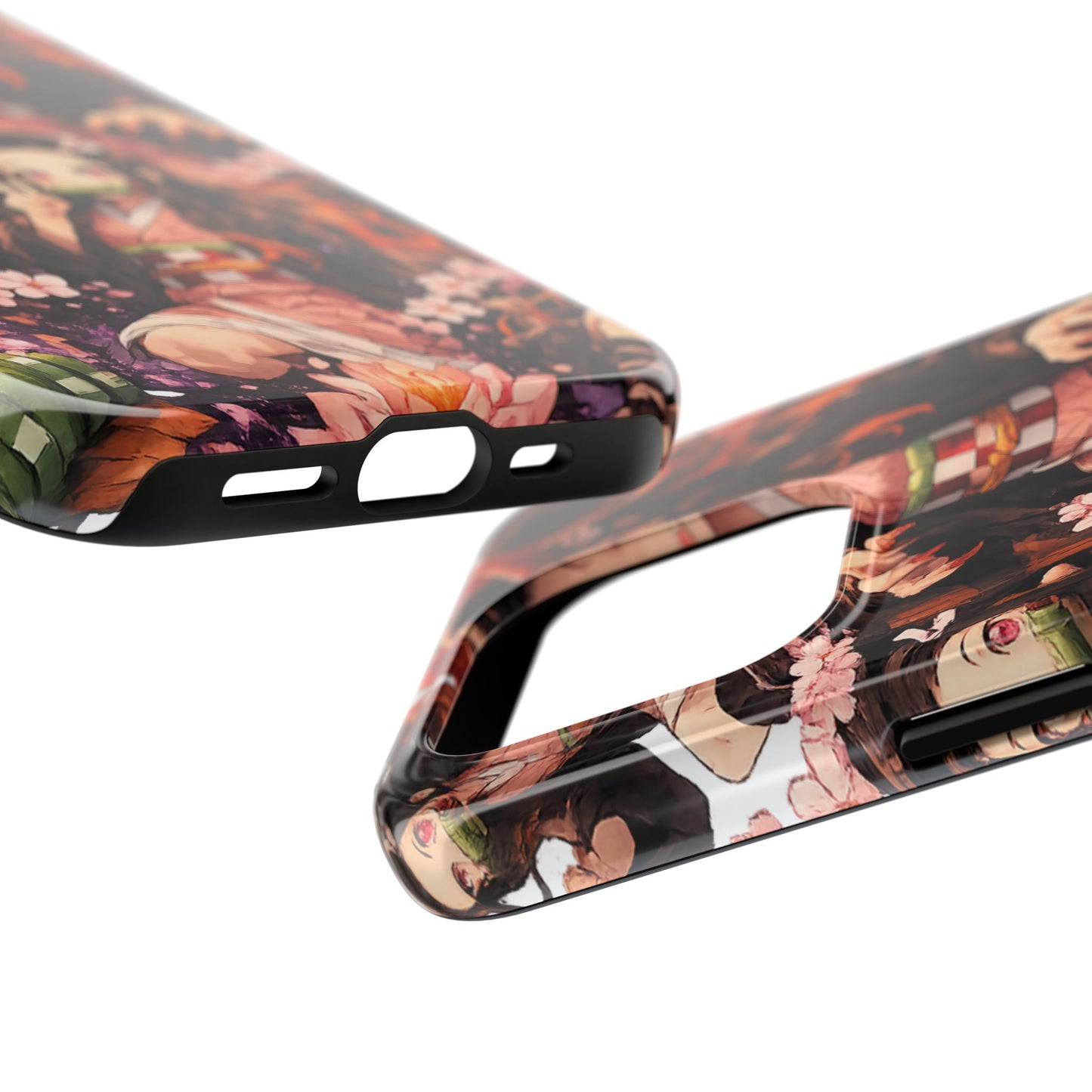 Phone Case — Nezuko Kamado Floral Tough Phone Case