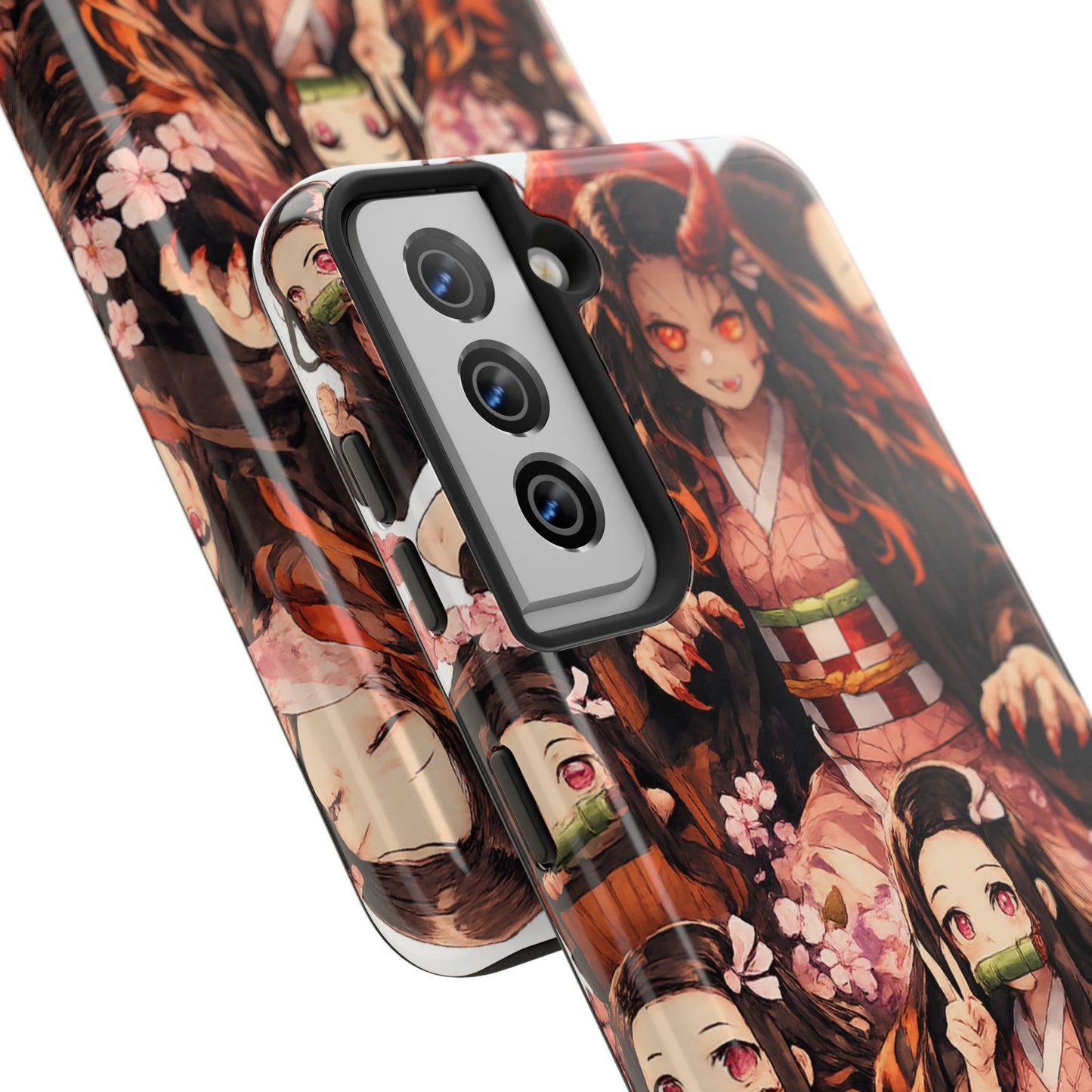 Phone Case — Nezuko Kamado Floral Tough Phone Case