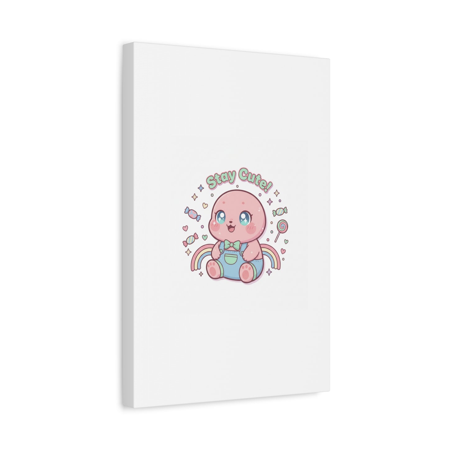 Stay Cute Kawaii Octopus Canvas | Cutecore Pastel, Candy kawaii art