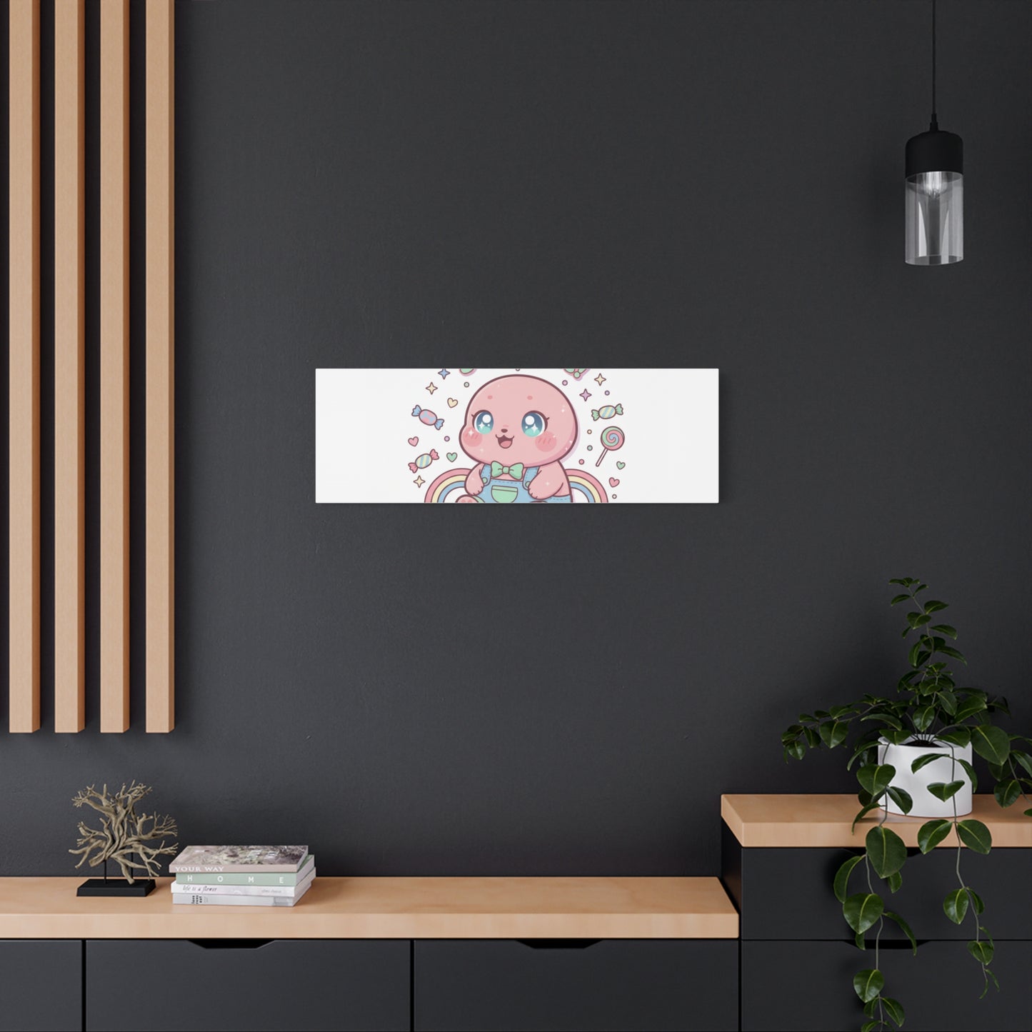 Stay Cute Kawaii Octopus Canvas | Cutecore Pastel, Candy kawaii art
