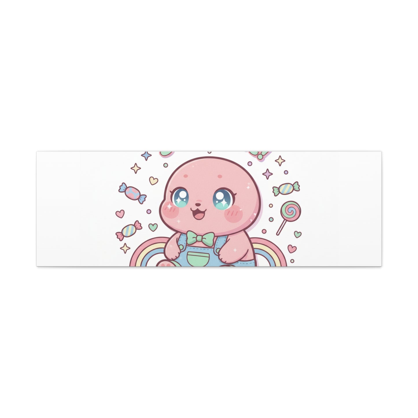 Stay Cute Kawaii Octopus Canvas | Cutecore Pastel, Candy kawaii art