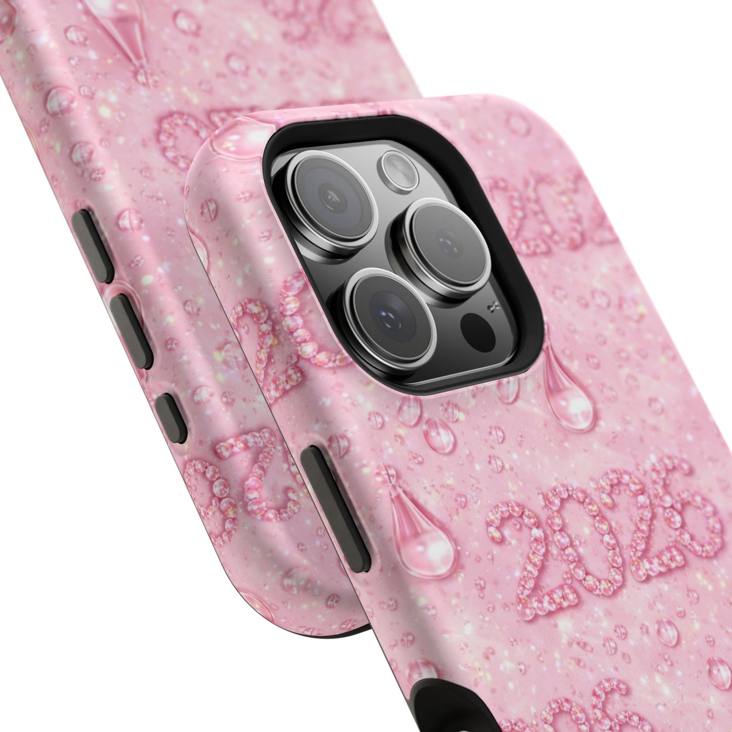 2026 Pink Waterdrop Phone Case — Impact-Resistant Protective Cover