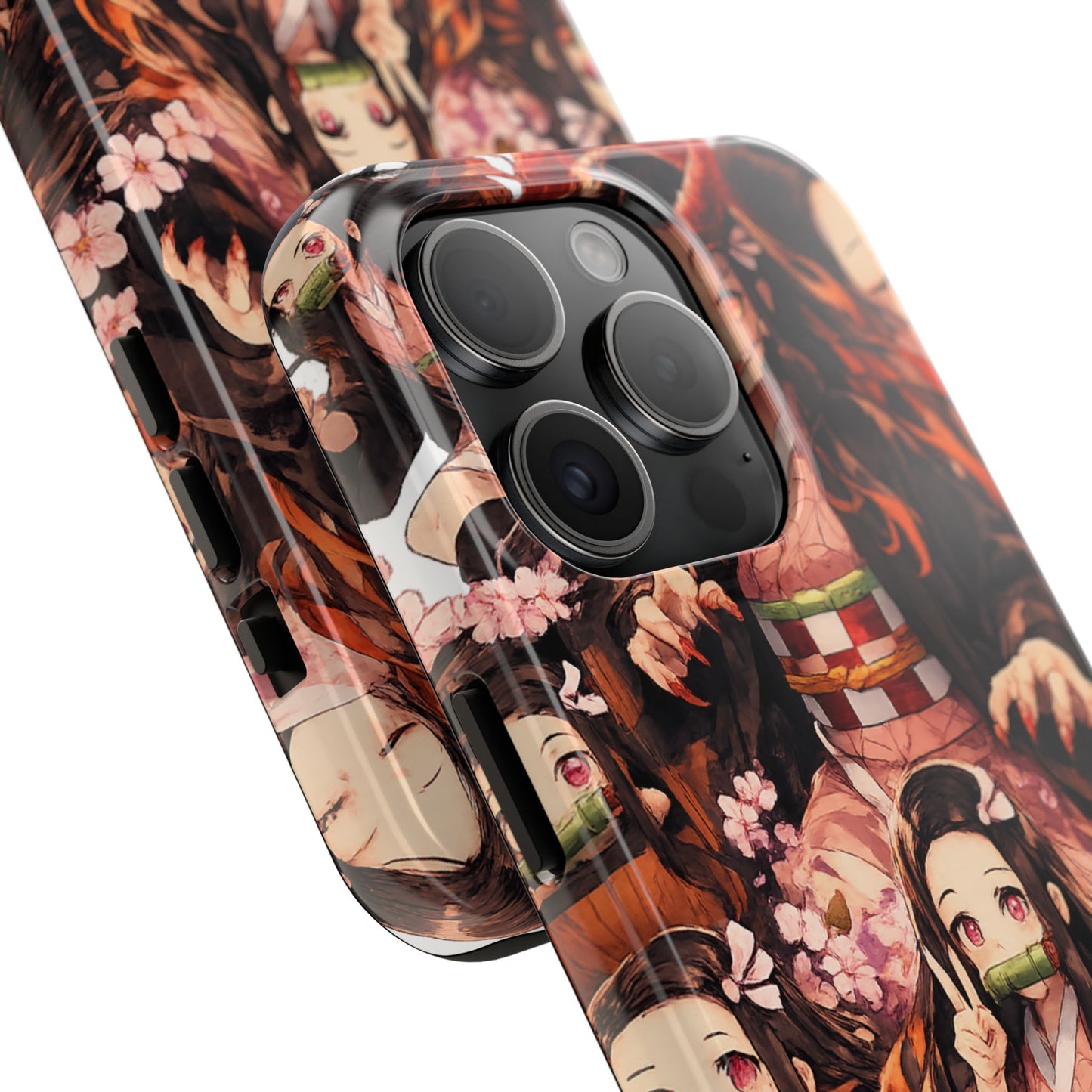 Phone Case — Nezuko Kamado Floral Tough Phone Case
