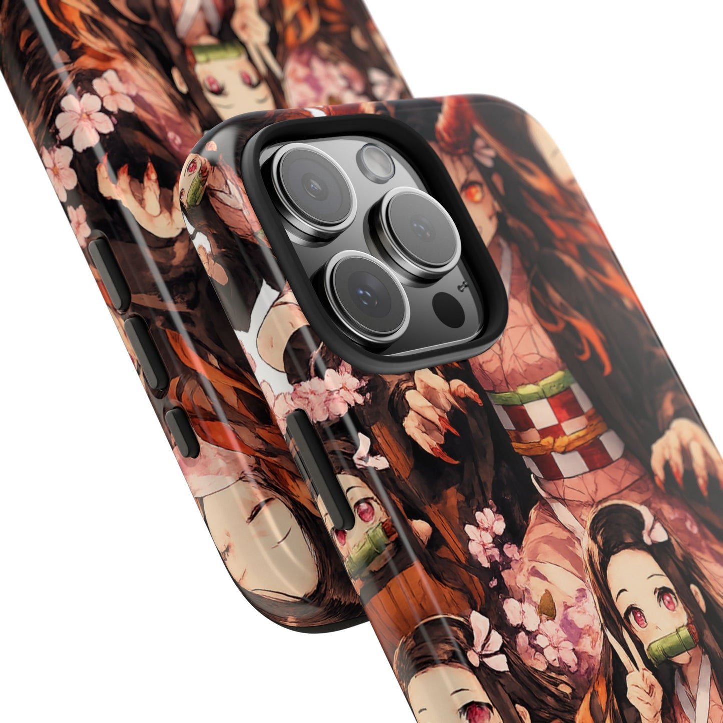 Phone Case — Nezuko Kamado Floral Tough Phone Case
