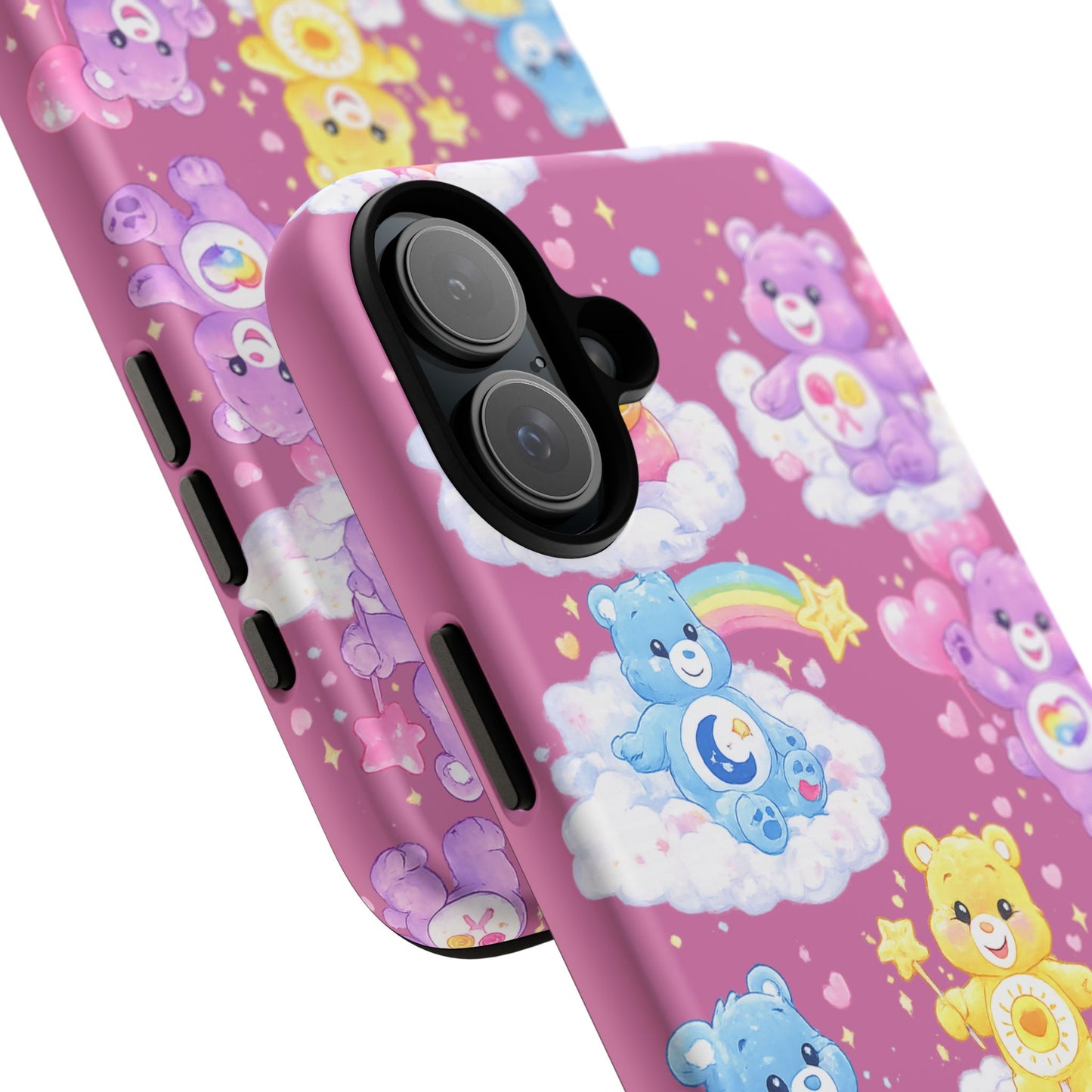 Cute Care Bears Tough Phone Case – Colorful Cloud Pattern, 'Tough Cases'