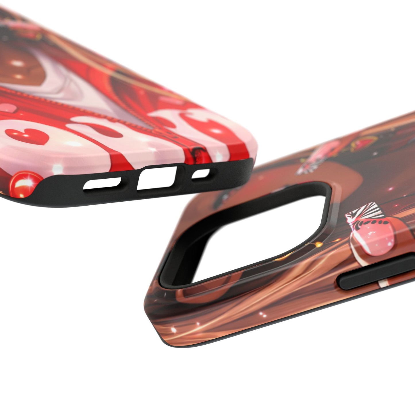 Love Phone Case — Red Heart Jacket Impact-Resistant Case