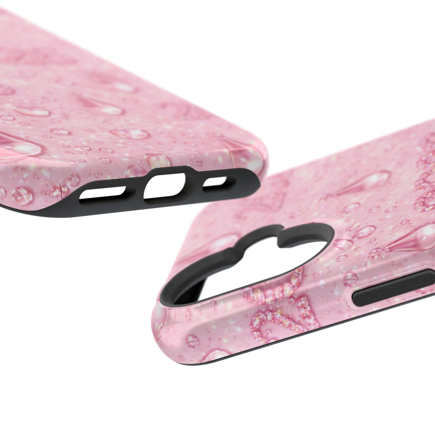 2026 Pink Waterdrop Phone Case — Impact-Resistant Protective Cover