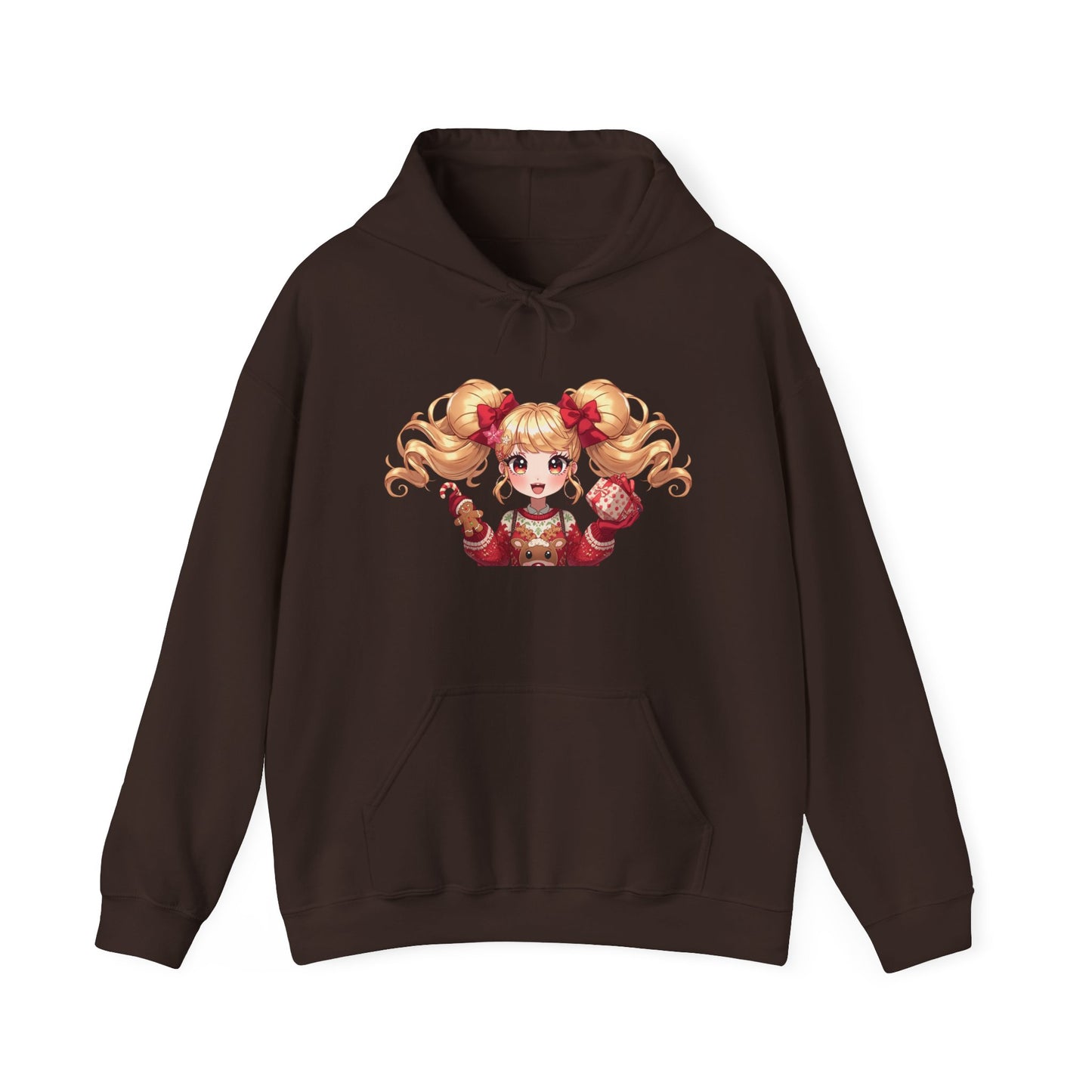 Cherie Kawaii Character Hoodie – Cute Anime Girl & Heart Bow Design