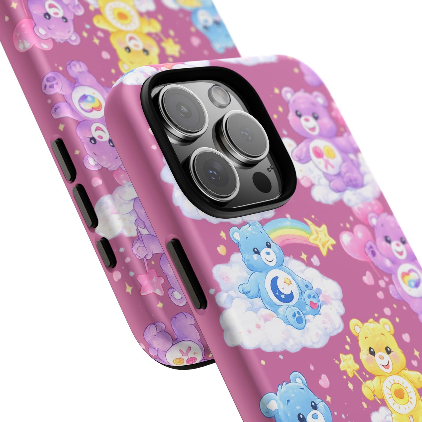 Cute Care Bears Tough Phone Case – Colorful Cloud Pattern, 'Tough Cases'