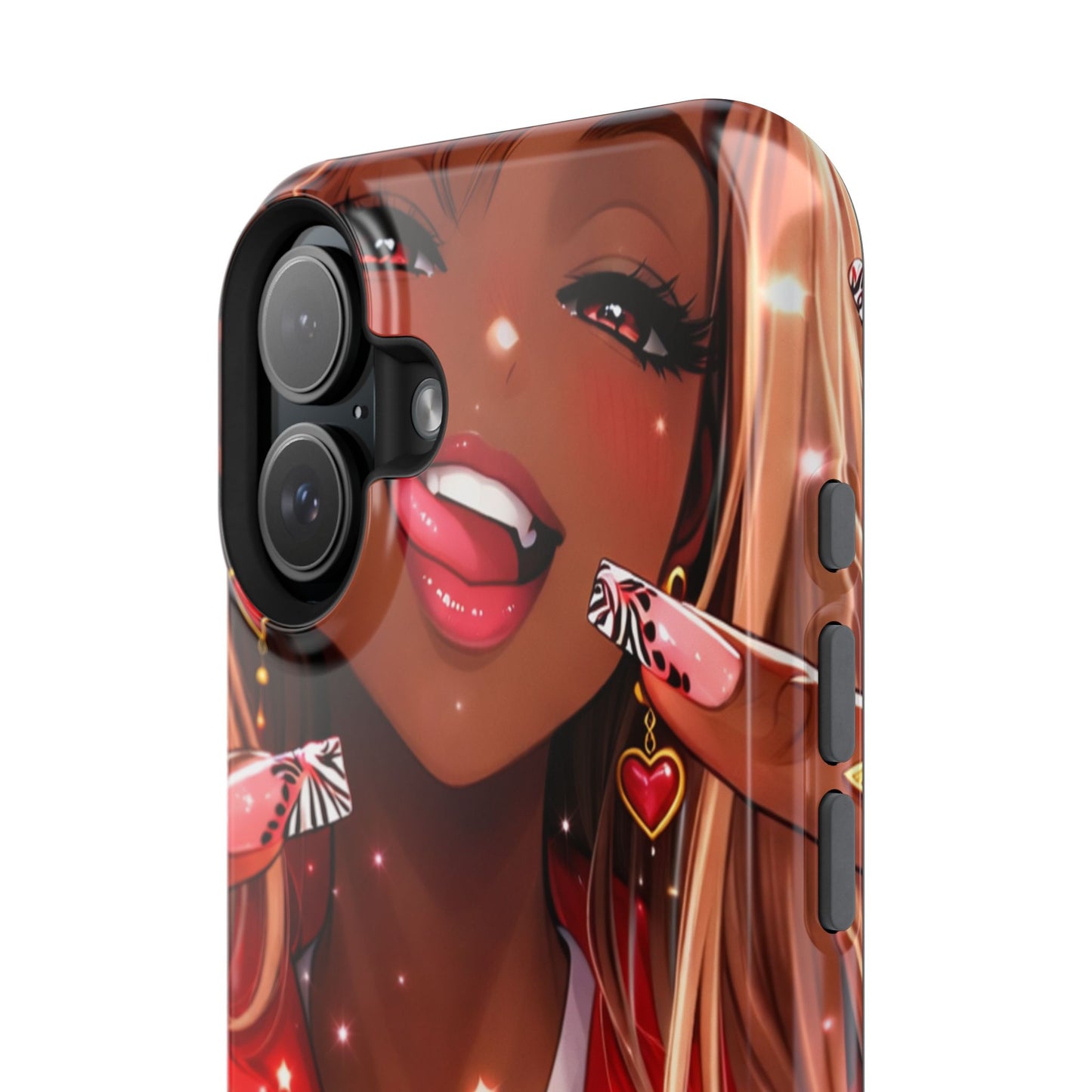Love Phone Case — Red Heart Jacket Impact-Resistant Case