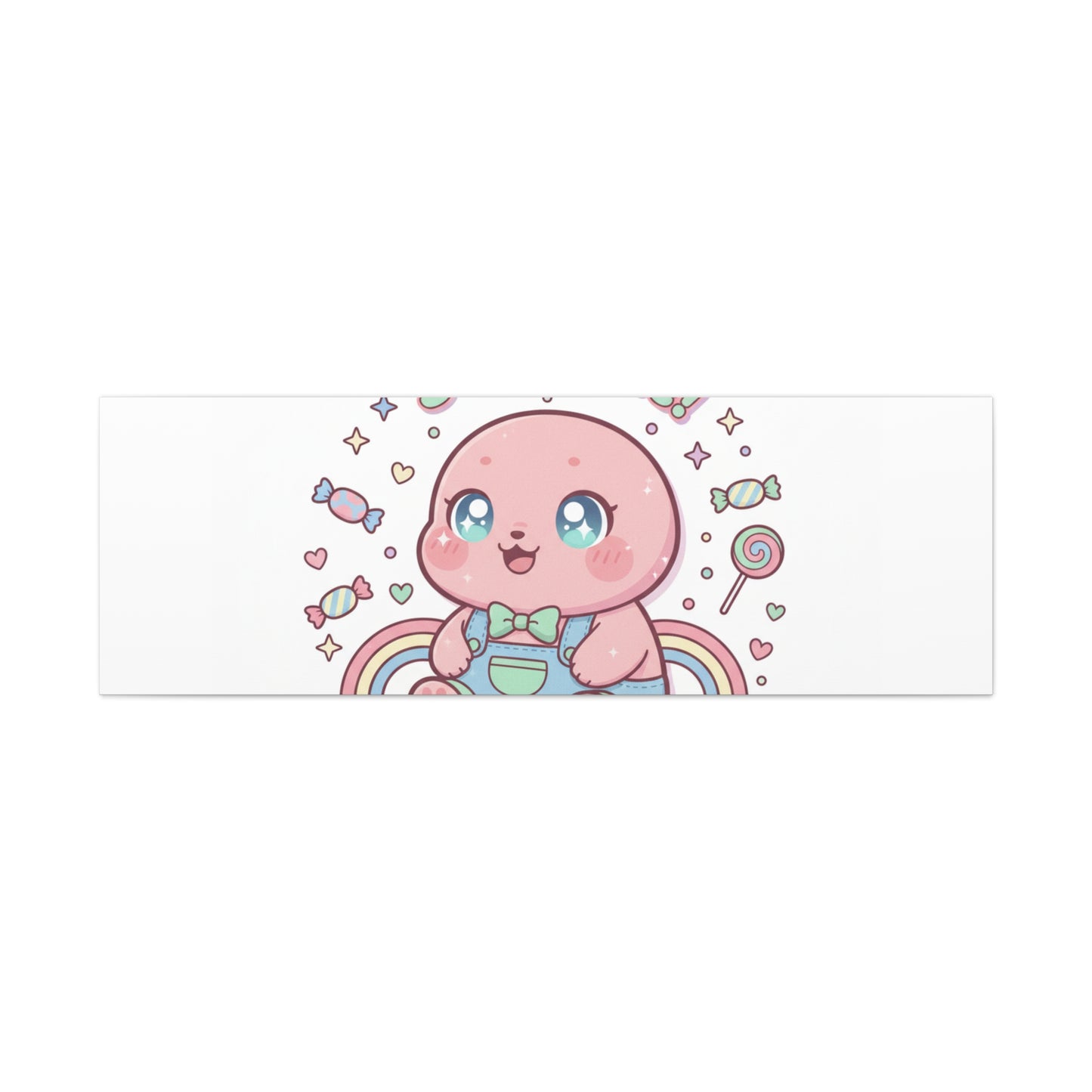 Stay Cute Kawaii Octopus Canvas | Cutecore Pastel, Candy kawaii art