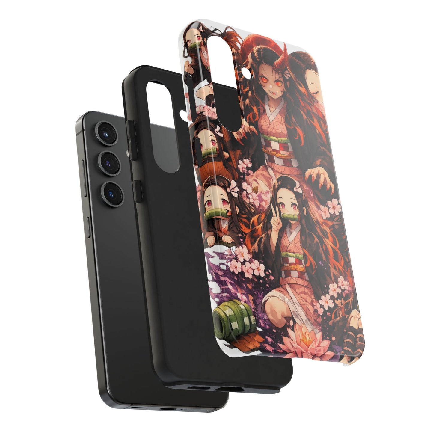 Phone Case — Nezuko Kamado Floral Tough Phone Case
