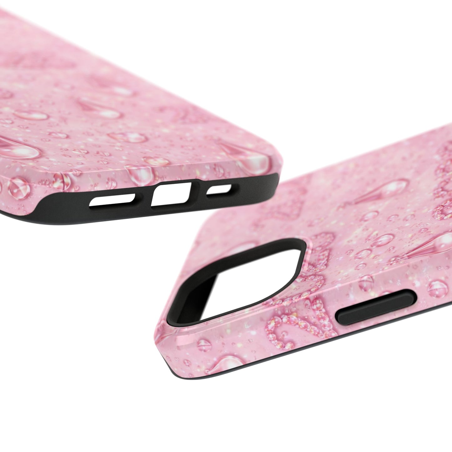 2026 Pink Waterdrop Phone Case — Impact-Resistant Protective Cover