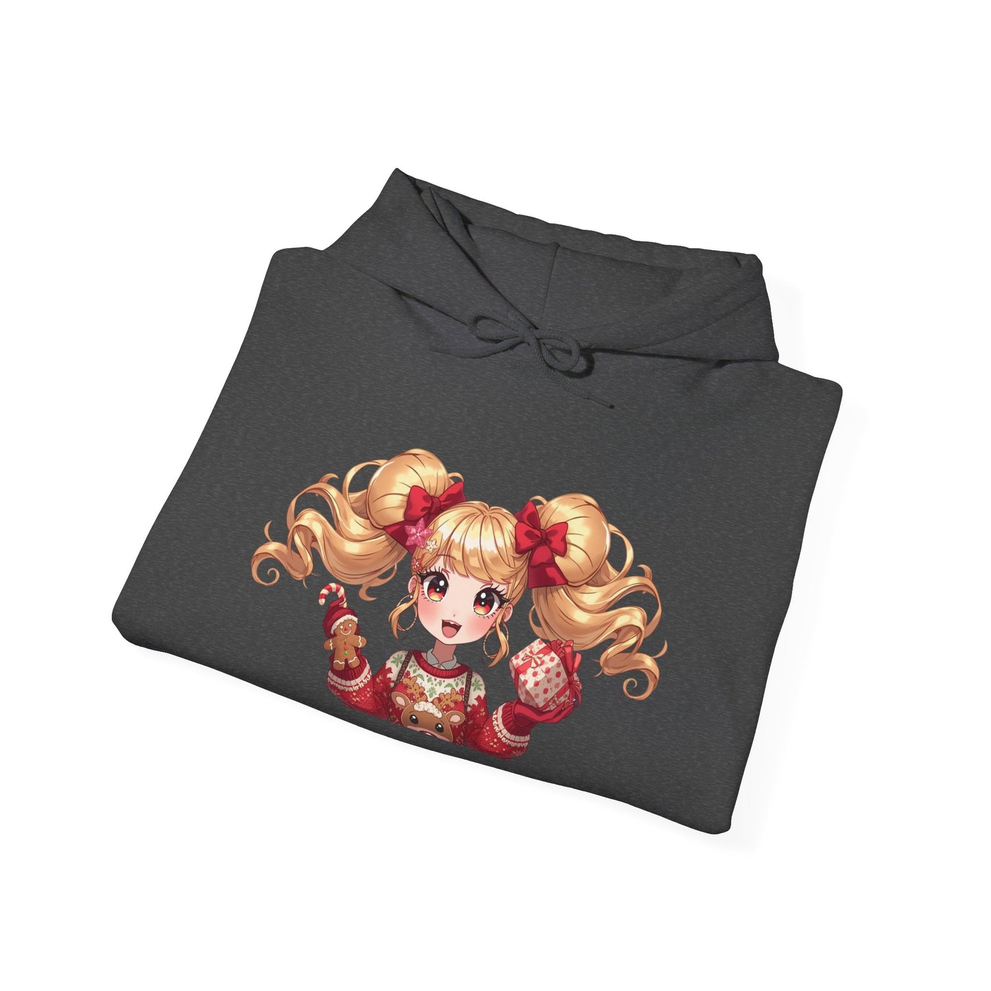 Cherie Kawaii Character Hoodie – Cute Anime Girl & Heart Bow Design