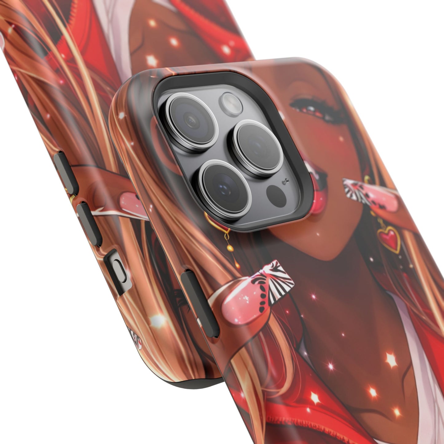 Love Phone Case — Red Heart Jacket Impact-Resistant Case