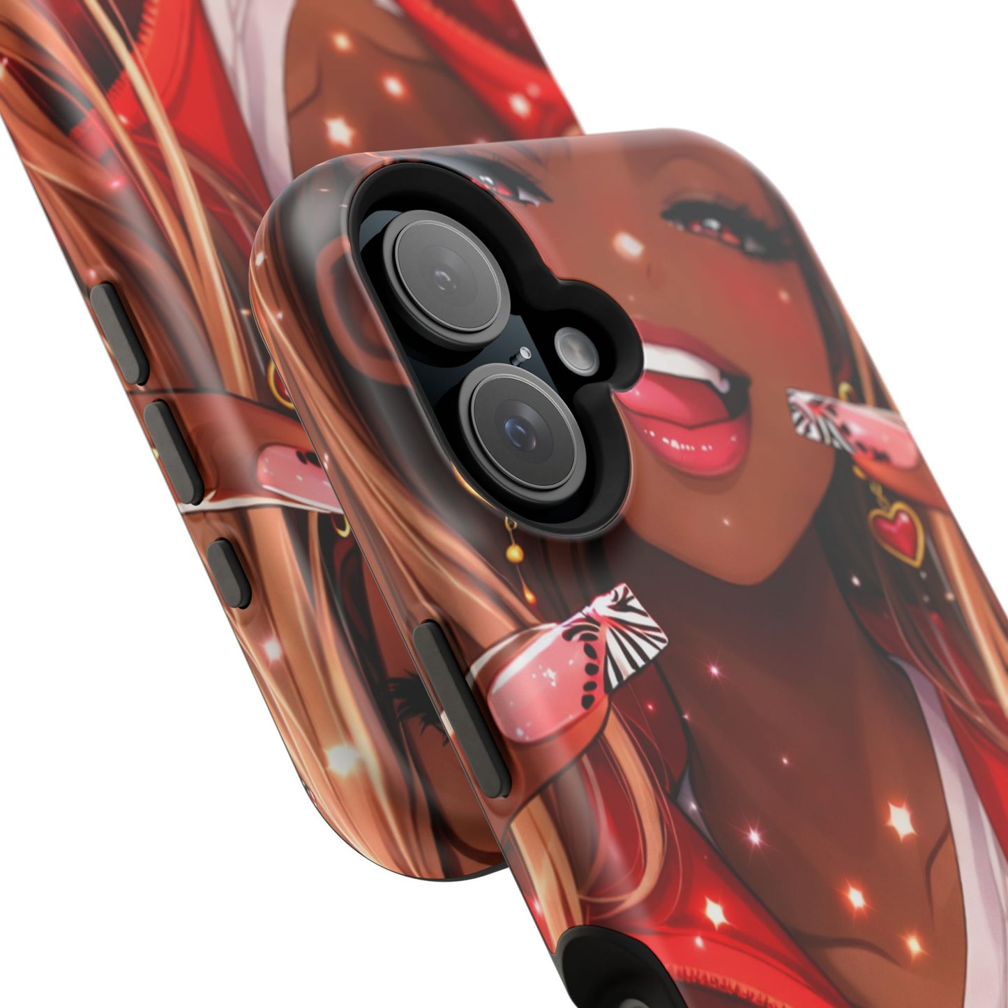 Love Phone Case — Red Heart Jacket Impact-Resistant Case