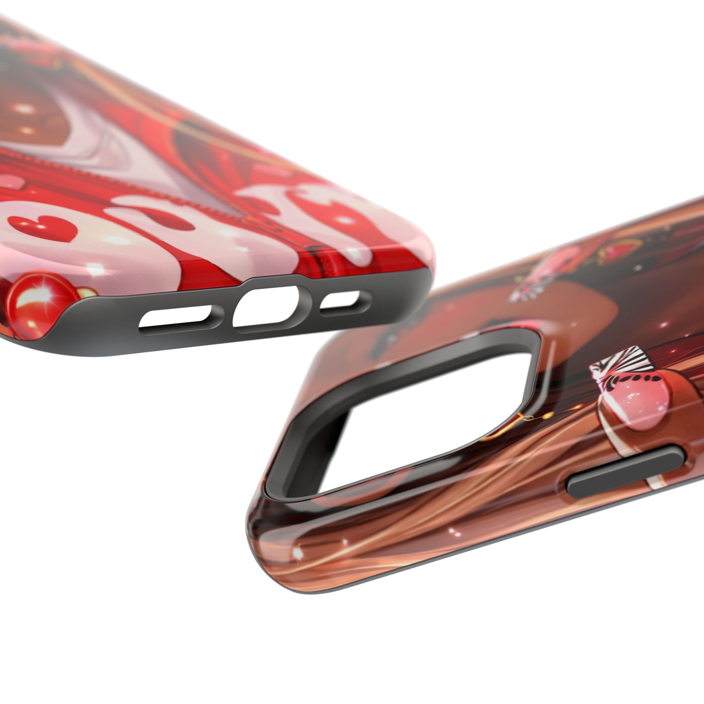 Love Phone Case — Red Heart Jacket Impact-Resistant Case