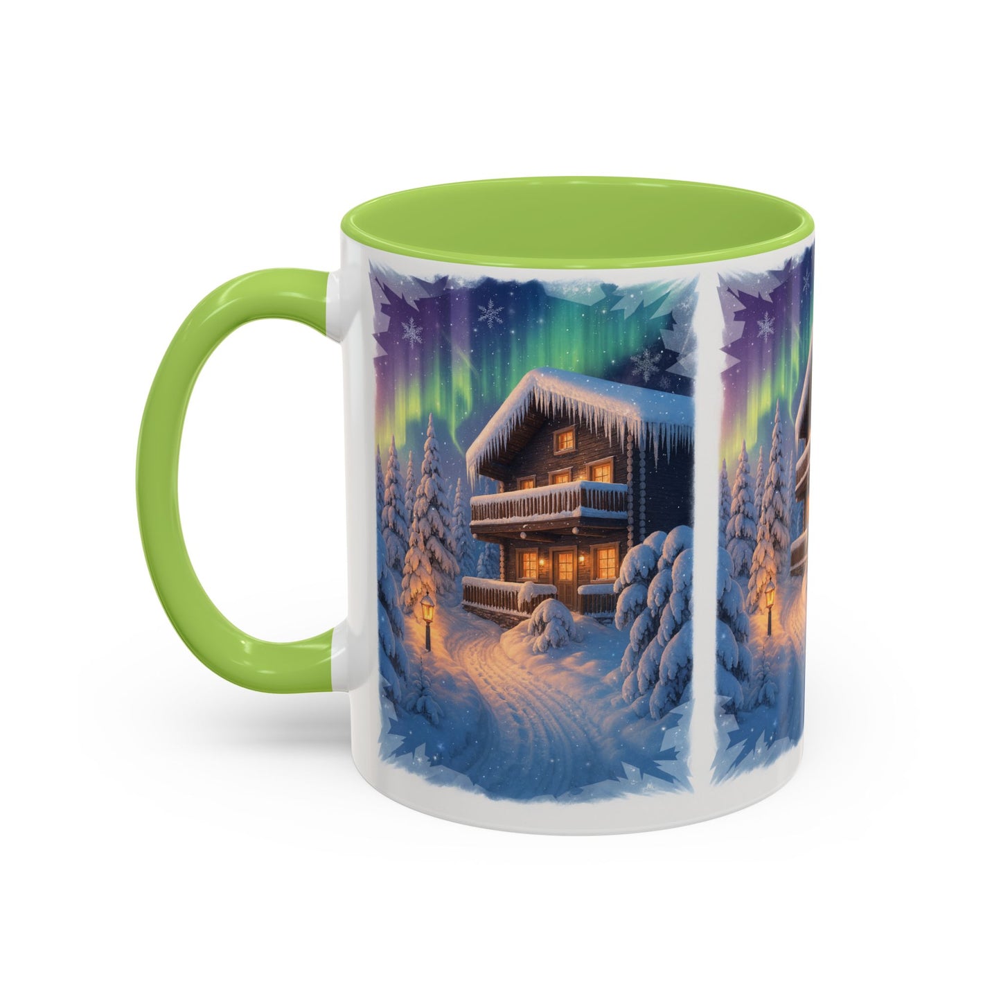 Northern Lights Cabin Mug | Accent Coffee Mug