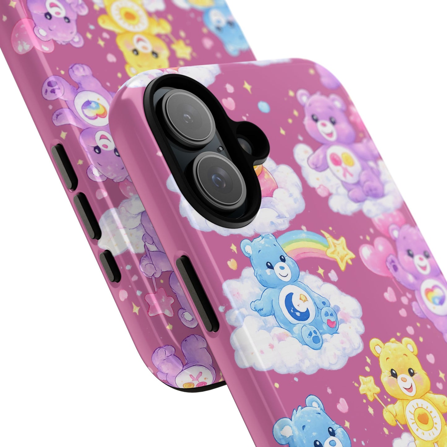 Cute Care Bears Tough Phone Case – Colorful Cloud Pattern, 'Tough Cases'