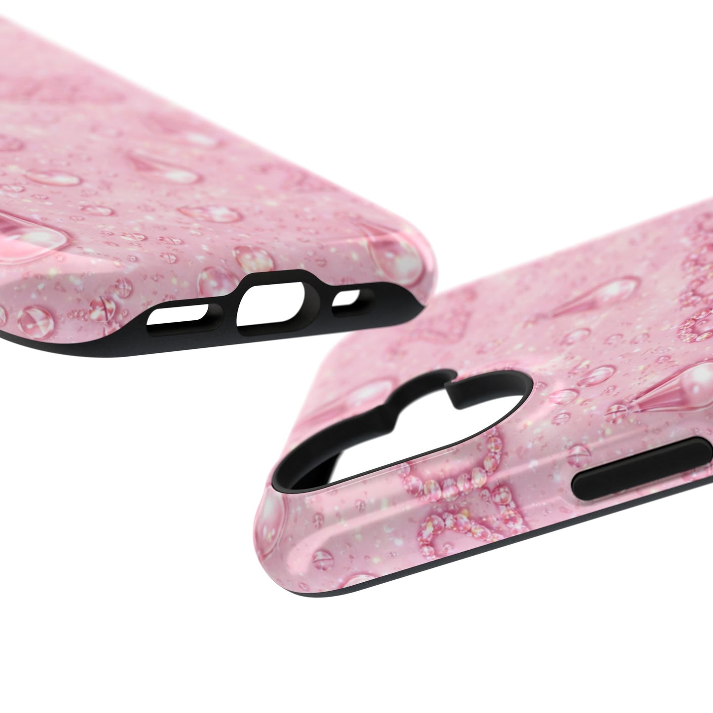 2026 Pink Waterdrop Phone Case — Impact-Resistant Protective Cover