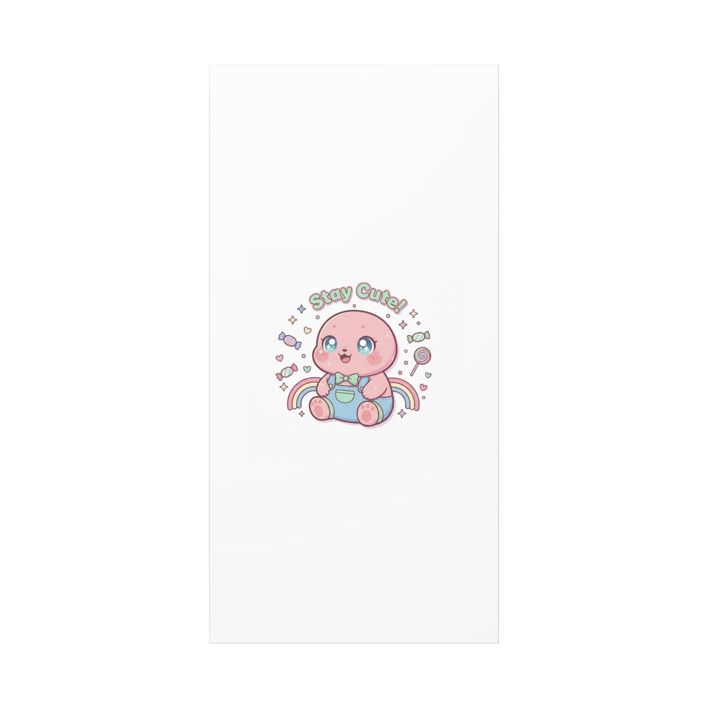 Stay Cute Kawaii Octopus Canvas | Cutecore Pastel, Candy kawaii art