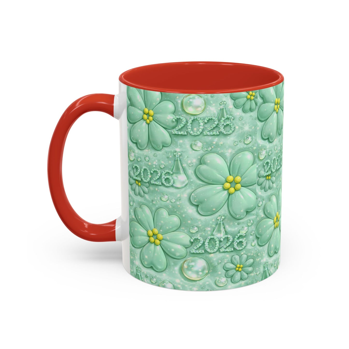 2026 Shamrock Floral Coffee Mug