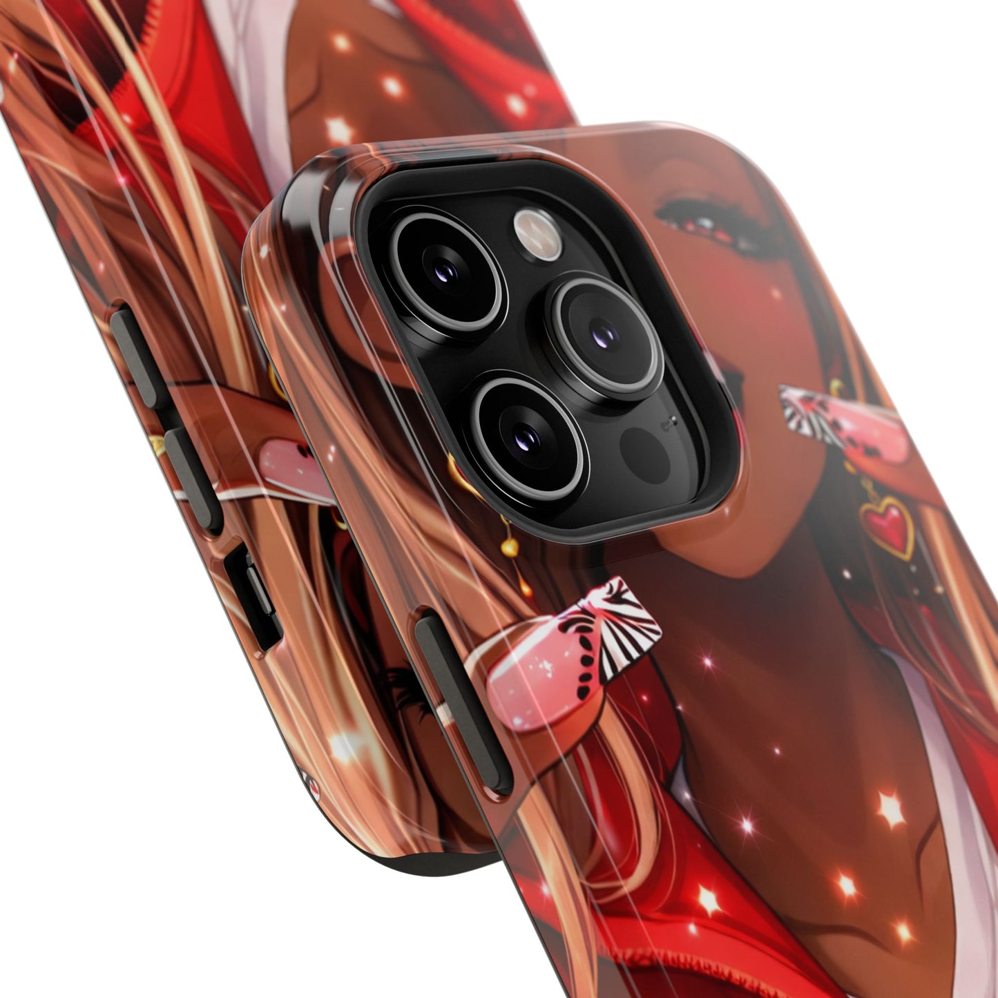 Love Phone Case — Red Heart Jacket Impact-Resistant Case