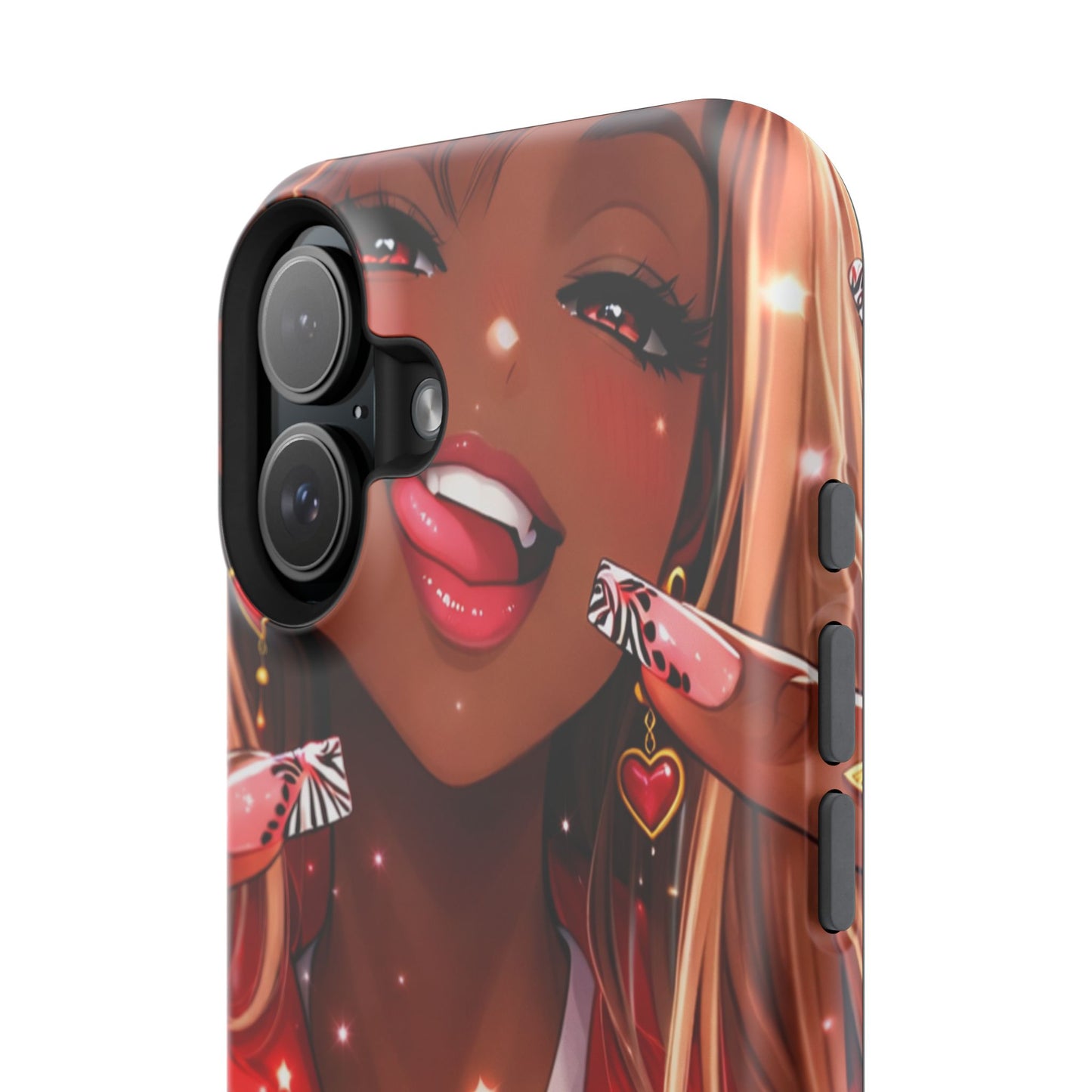 Love Phone Case — Red Heart Jacket Impact-Resistant Case