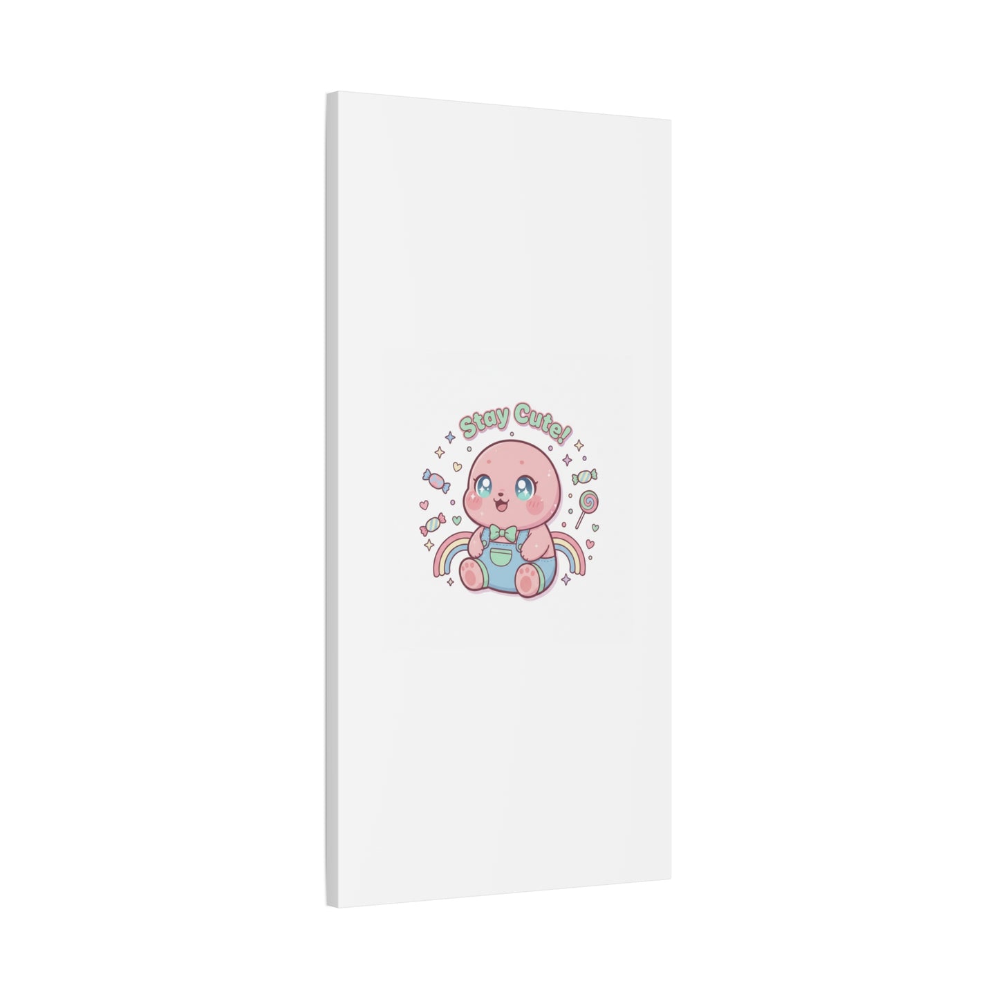 Stay Cute Kawaii Octopus Canvas | Cutecore Pastel, Candy kawaii art